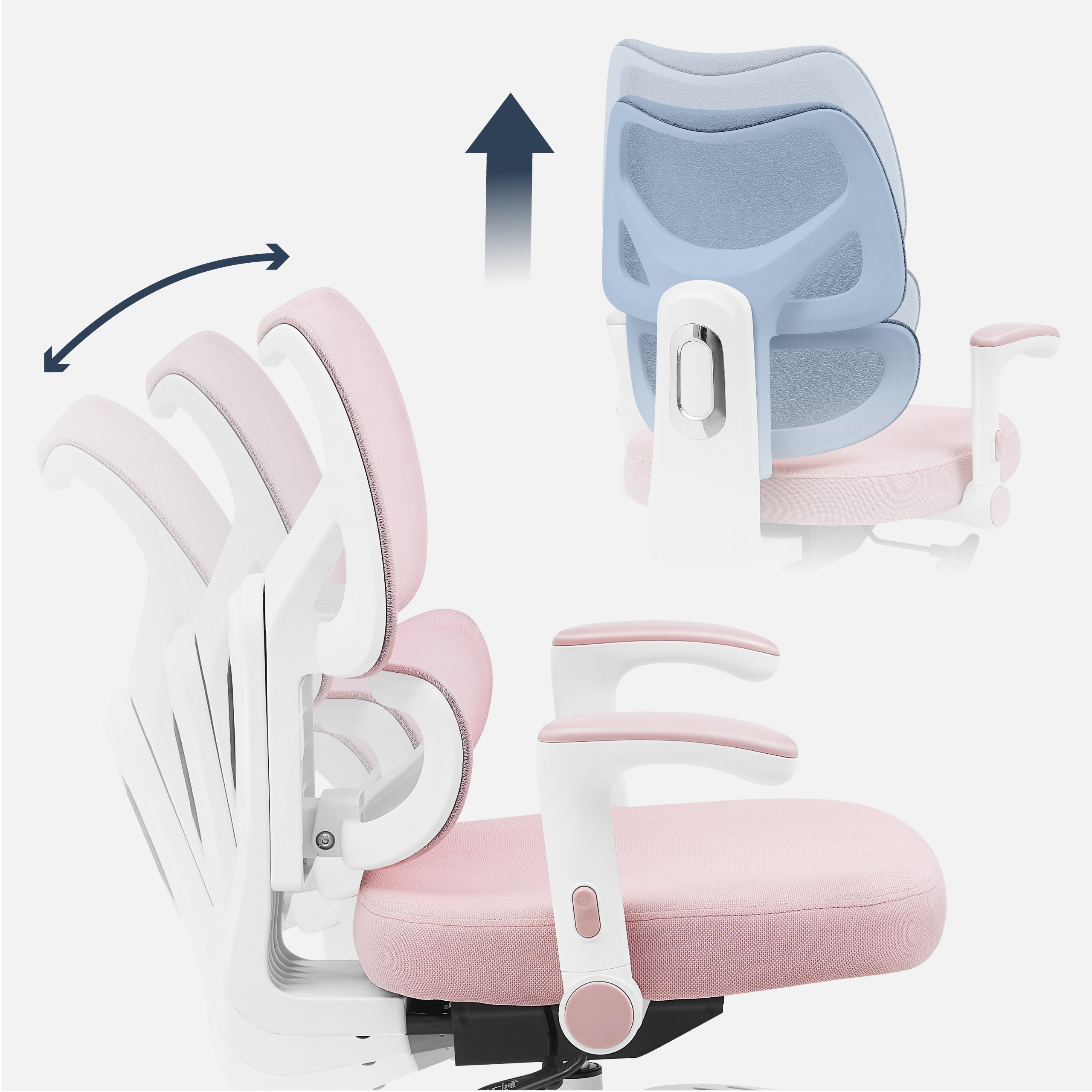 Sillón giratorio para niños Mark Adler Junior 5.3 Rosa