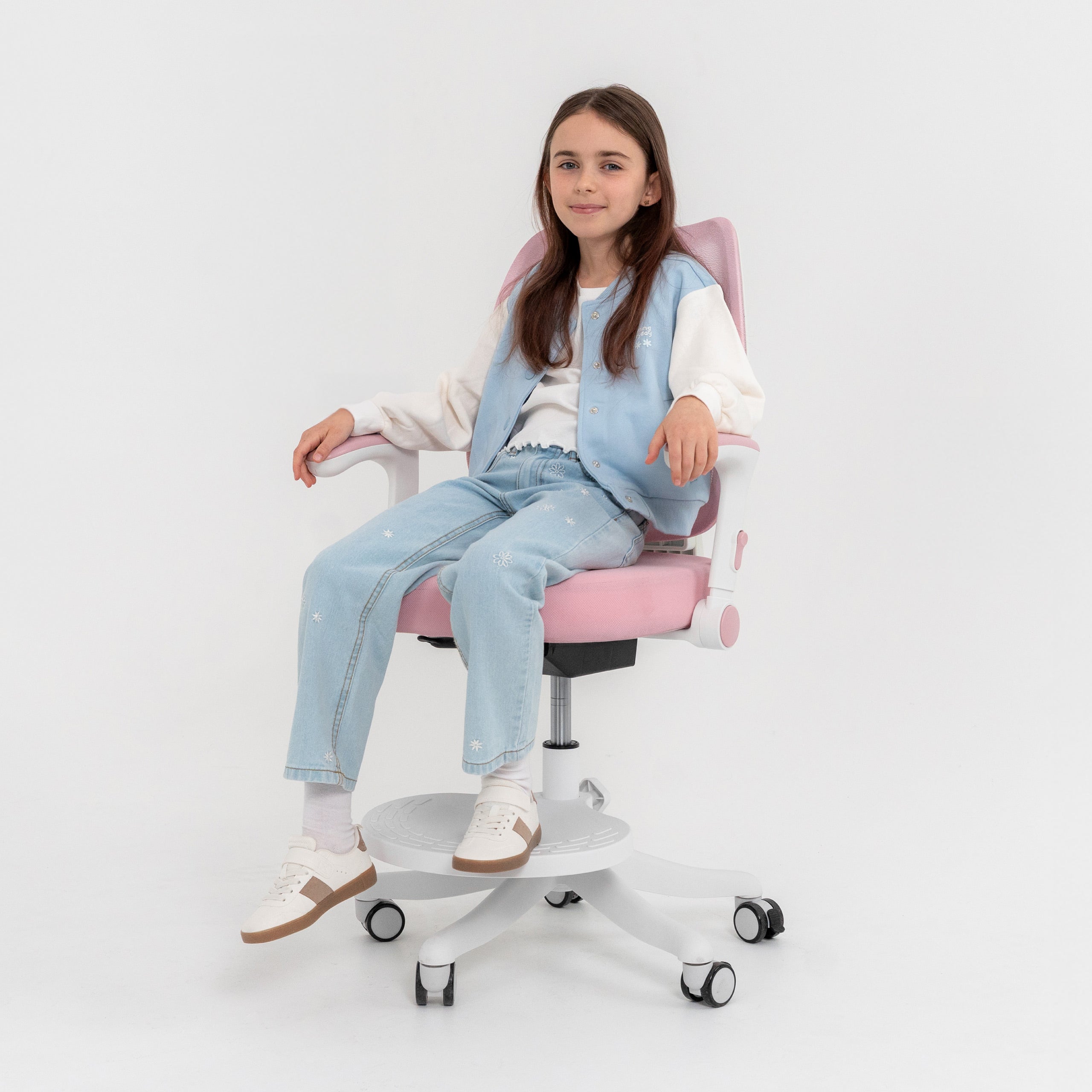 Sillón giratorio para niños Mark Adler Junior 5.3 Rosa