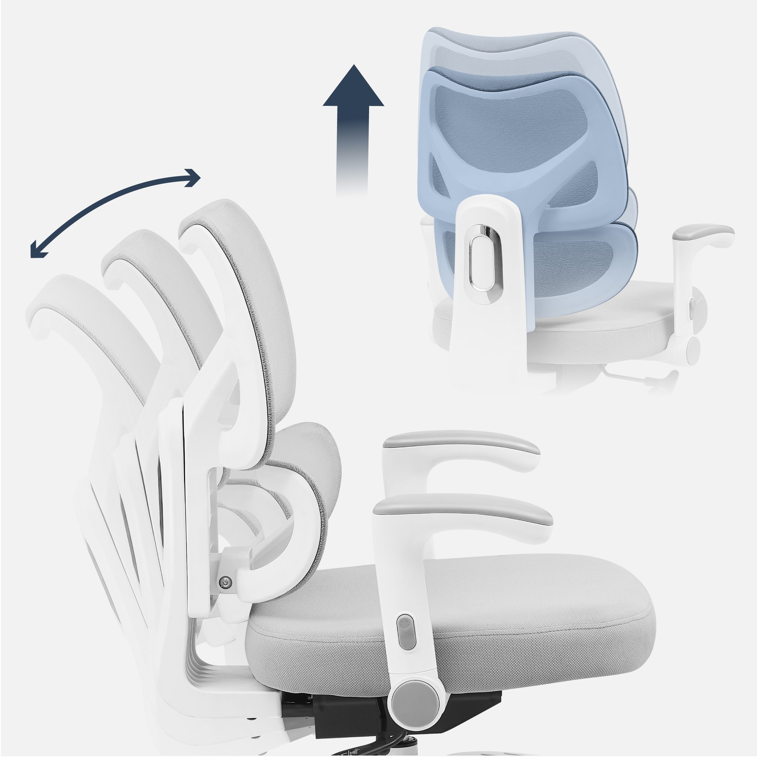 Sillón giratorio para niños Mark Adler Junior 5.3 Grey