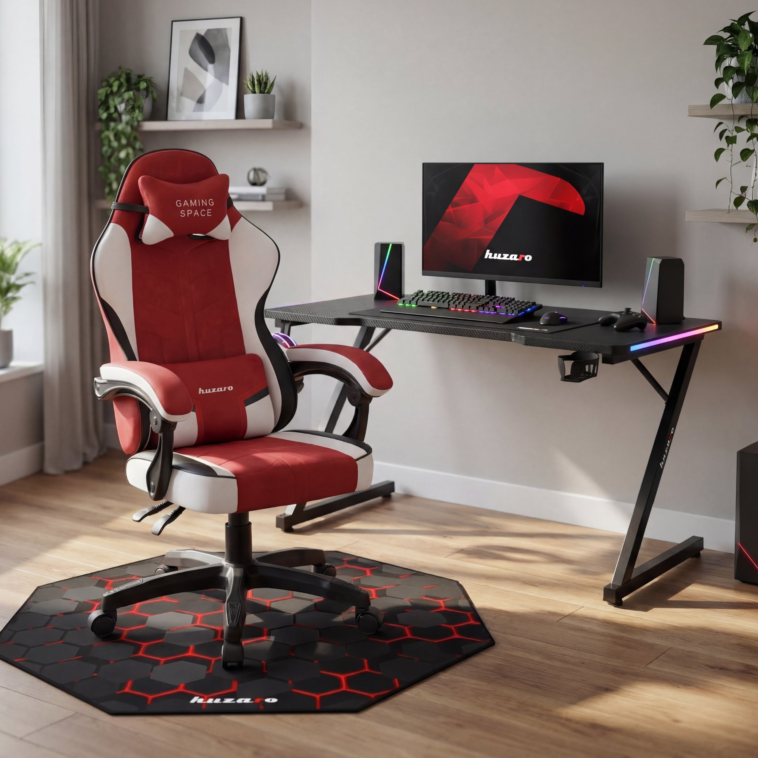 Alfombrilla para gaming para sillón Huzaro FloorMat 2.0