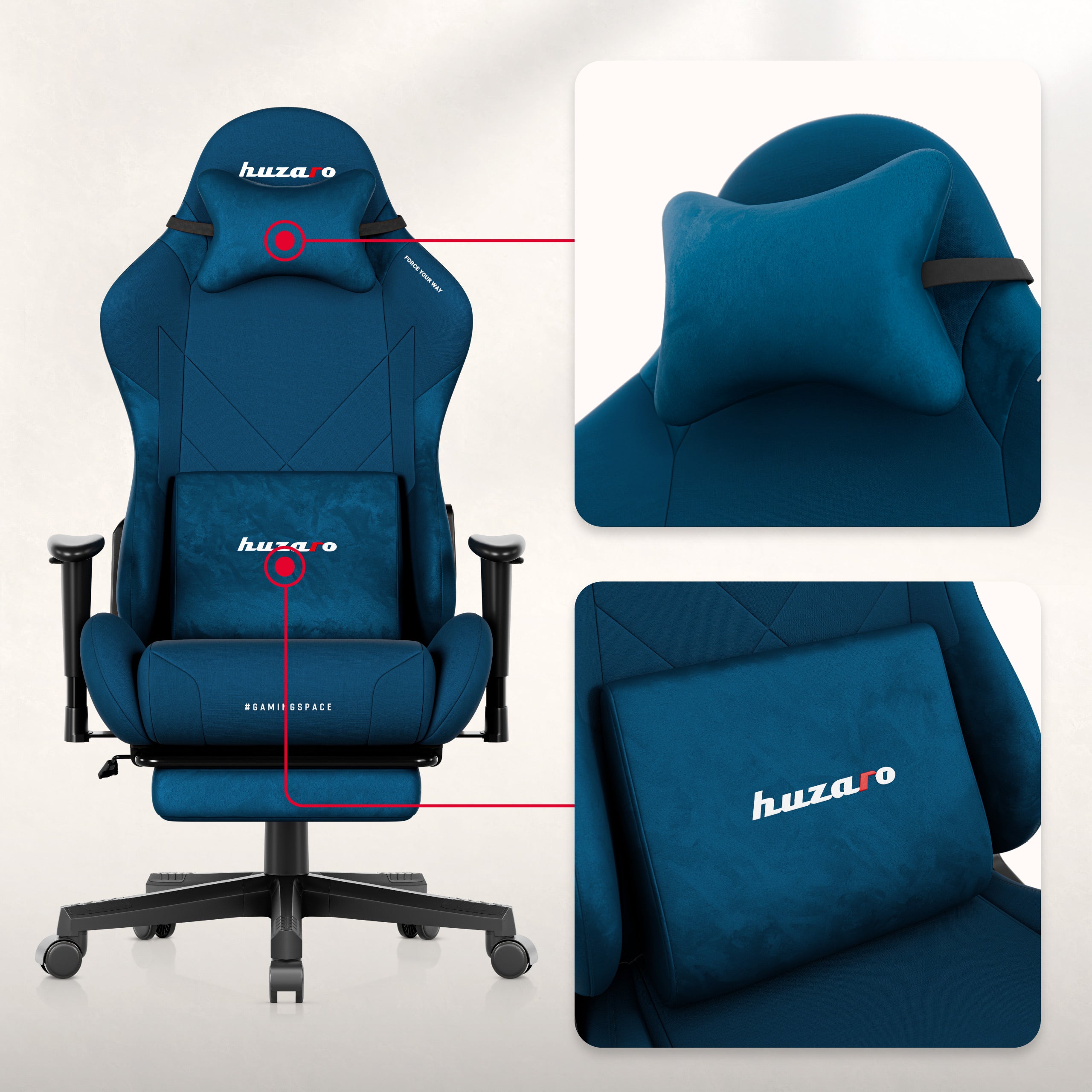 Sillón gaming Huzaro Force 5.7 Blue
