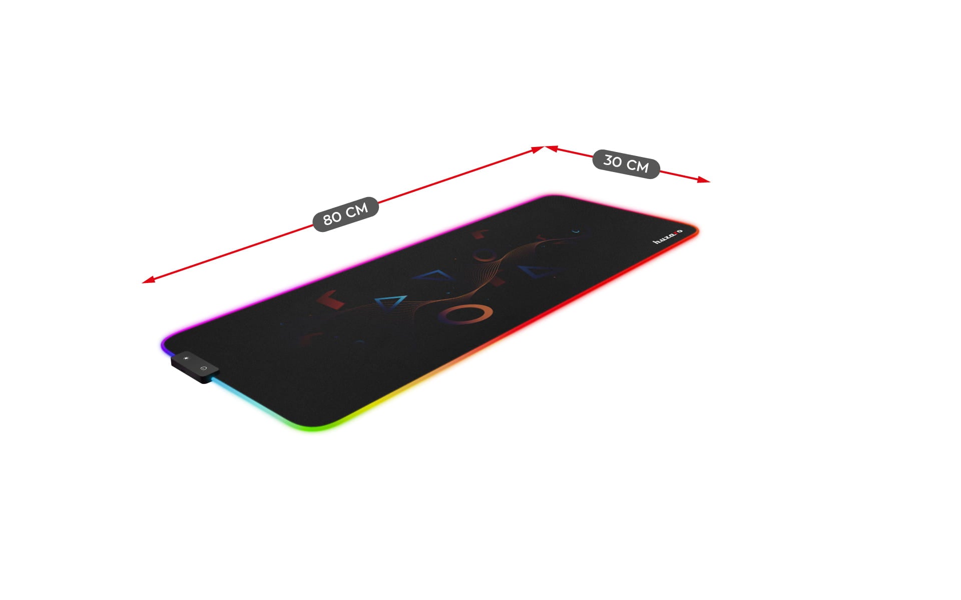 Alfombrilla para gaming Huzaro RGB Design