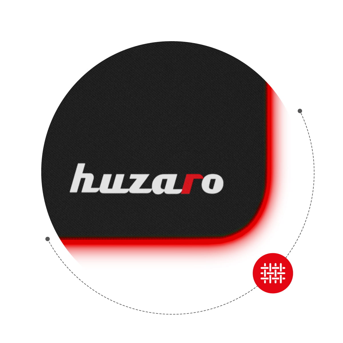 Alfombrilla para gaming Huzaro RGB Design