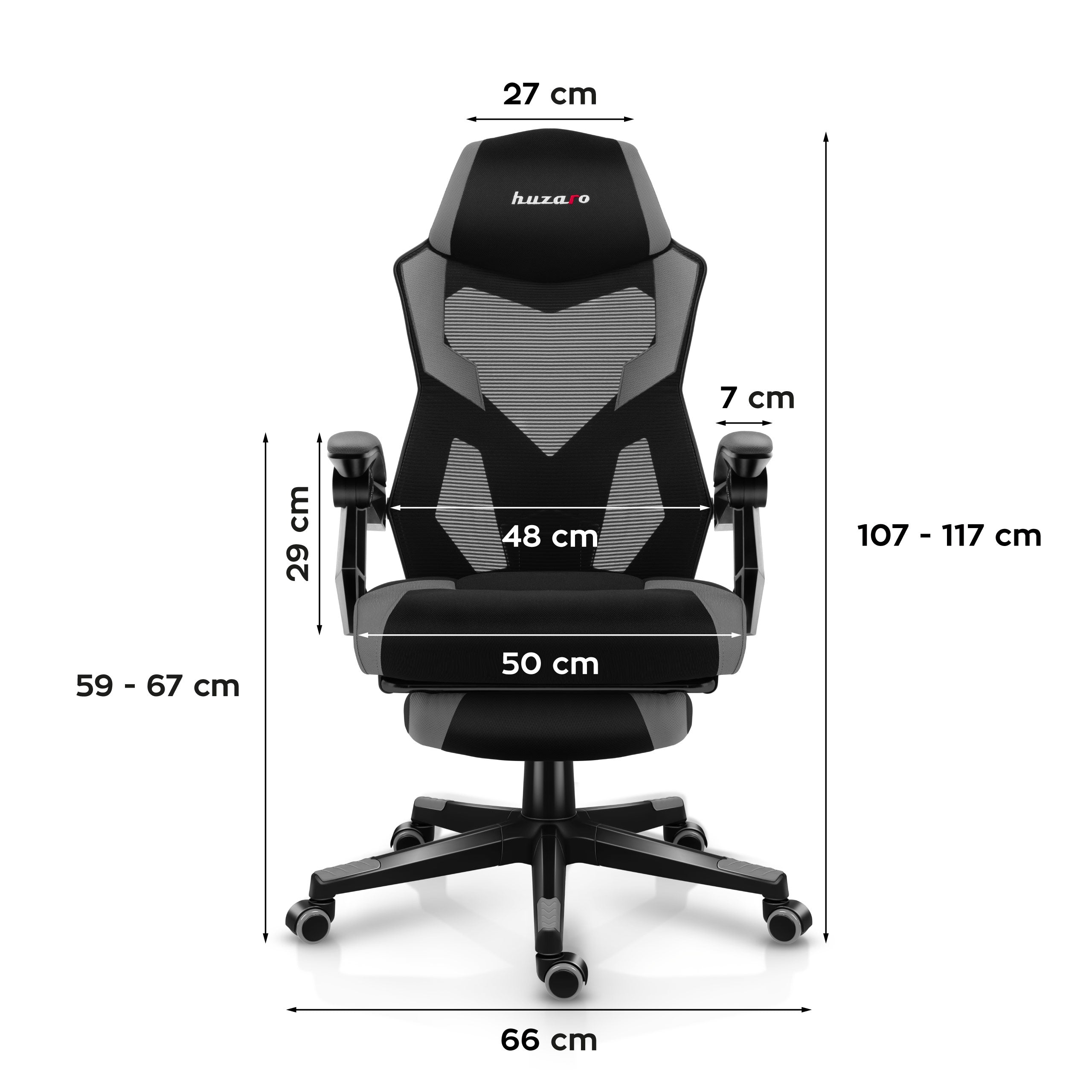 Sillón gaming Huzaro Combat 3.1 Grey