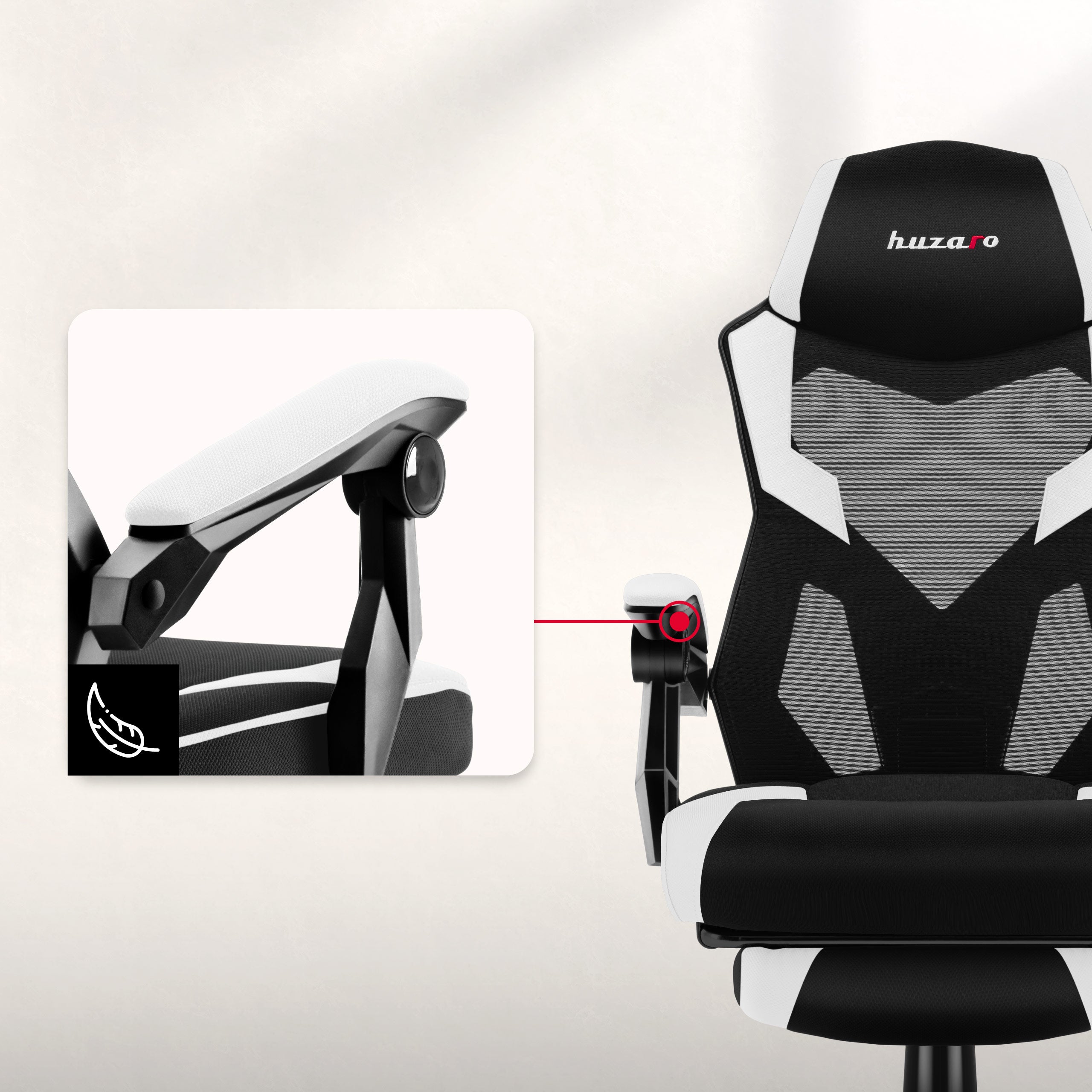 Sillón gaming Huzaro Combat 3.1 Blanco