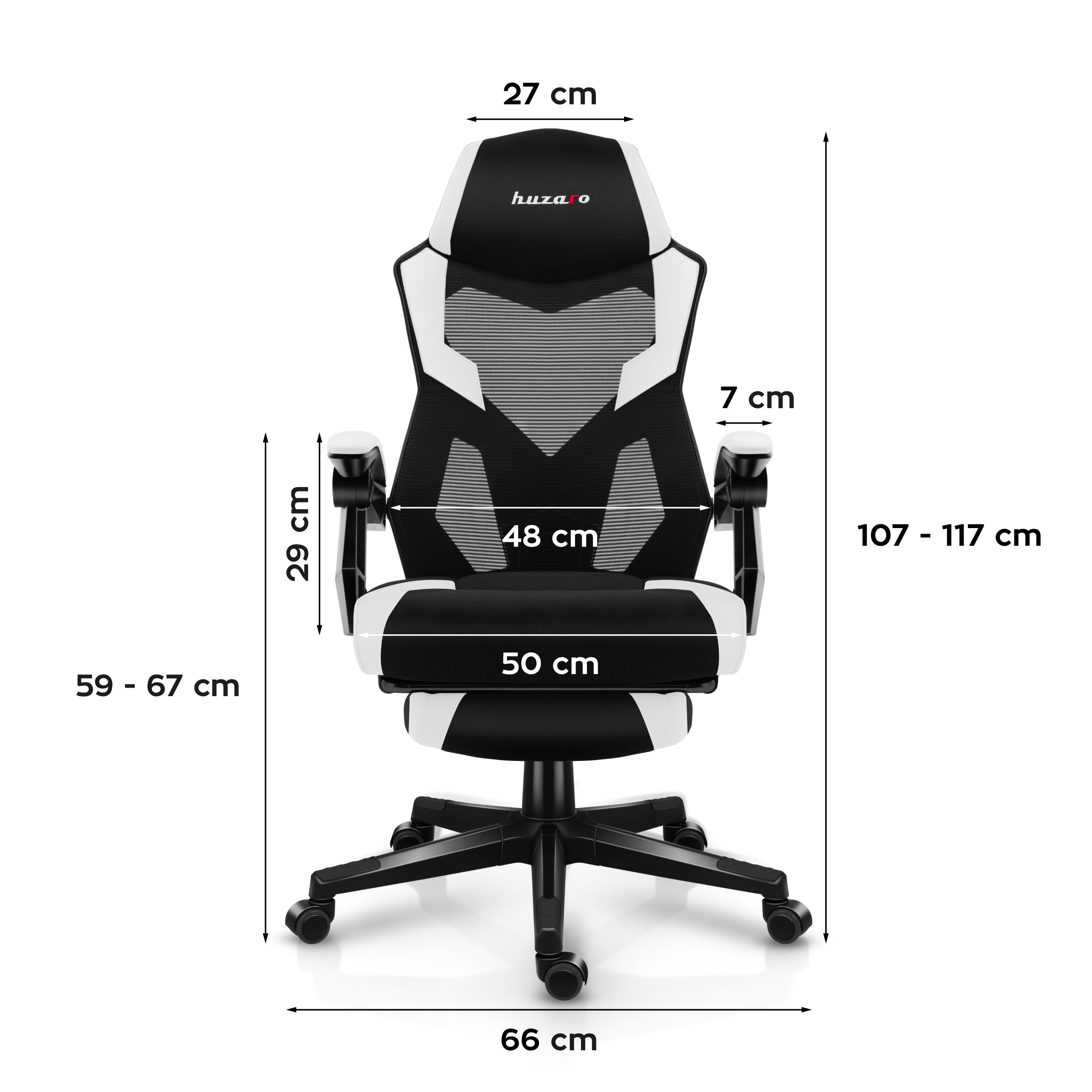 Sillón gaming Huzaro Combat 3.1 Blanco