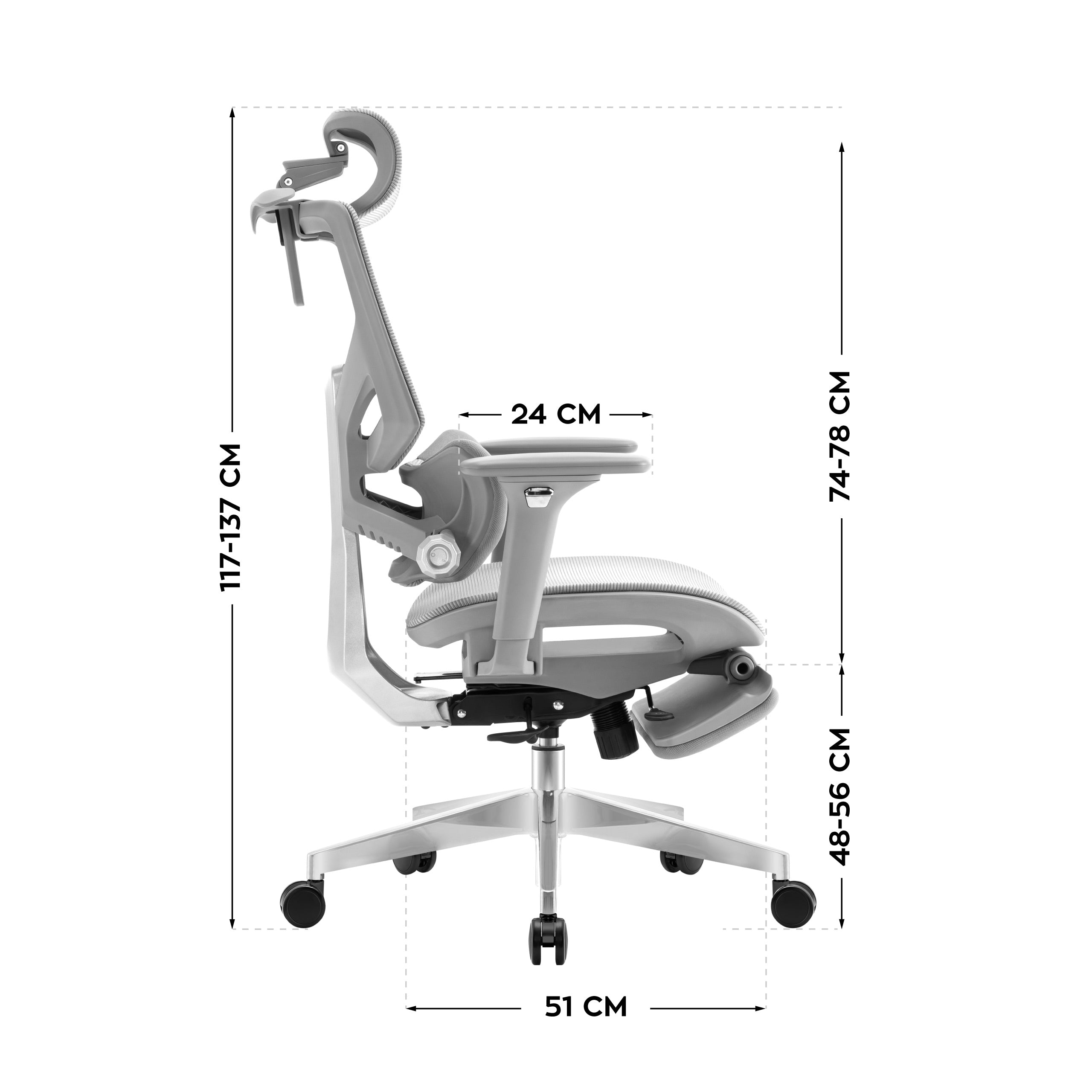 Sillón ergonómico Mark Adler Expert 8.7 Grey Mesh