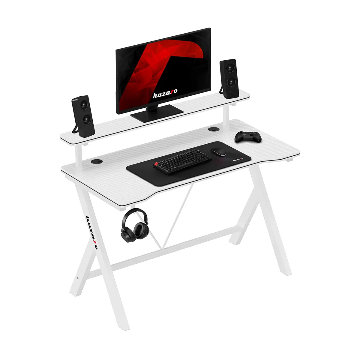 Escritorio para videojuegos de 120 cm Huzaro Hero 1.9 Blanco
