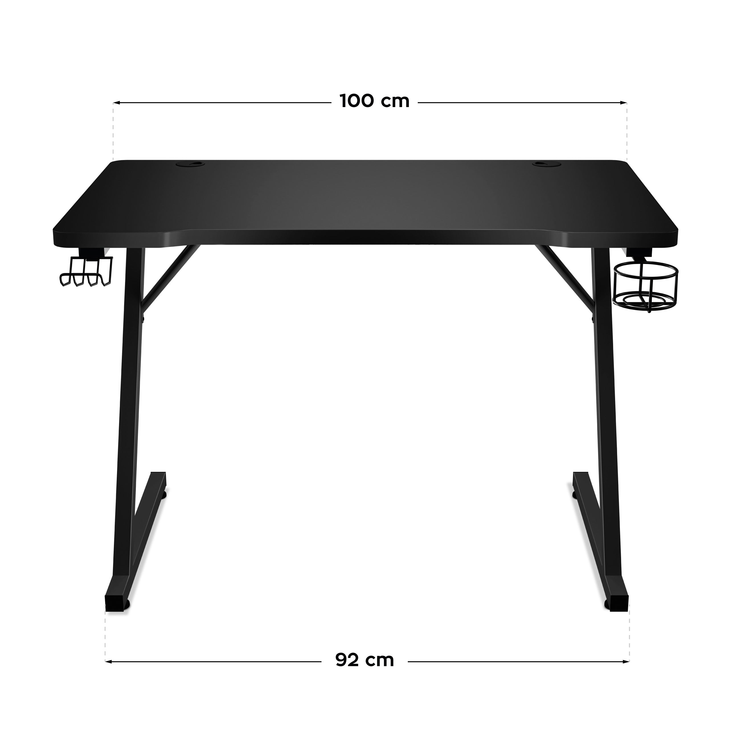 Escritorio para videojuegos Huzaro Hero 1.8 Black de 100 cm