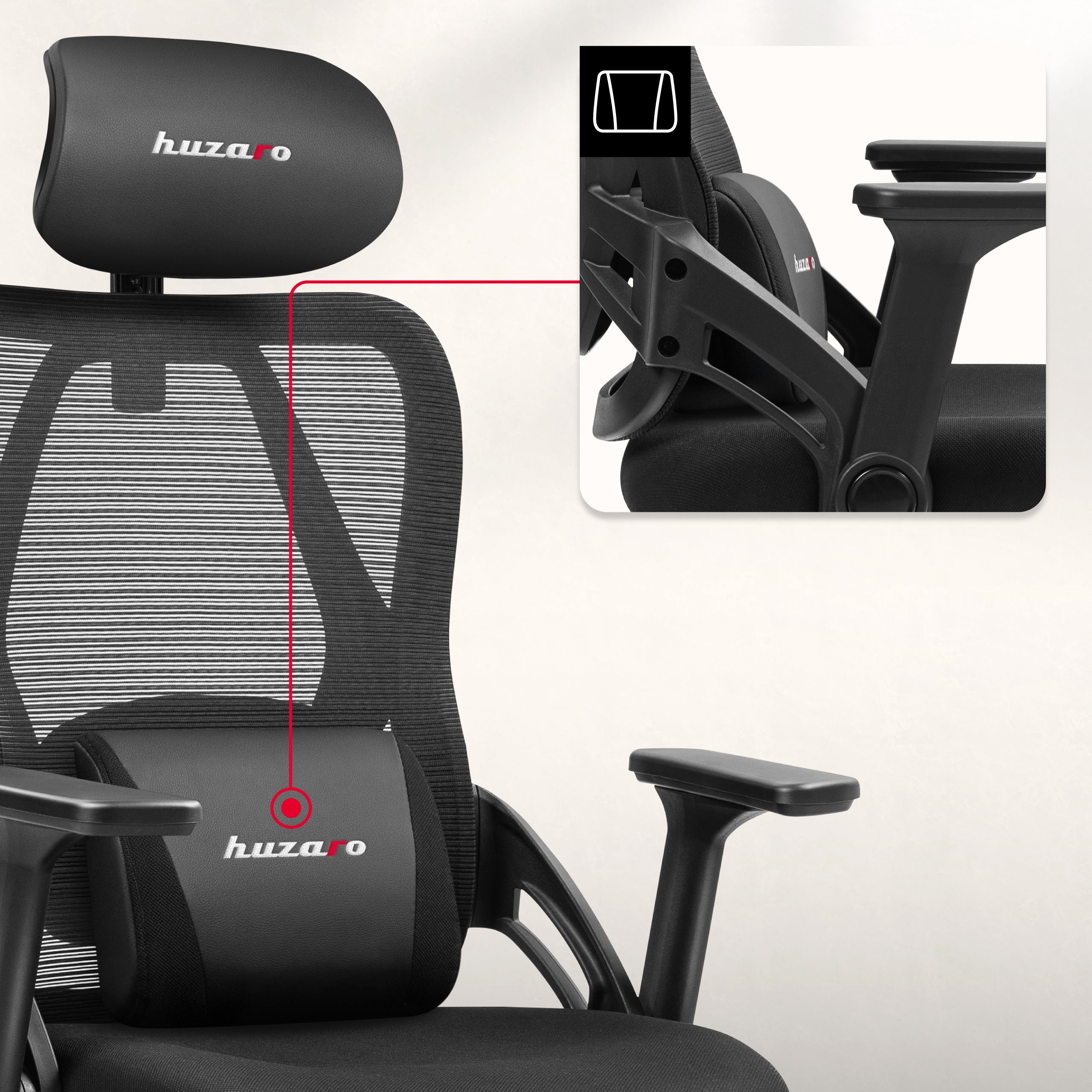 Sillón gaming Huzaro Combat 2.7 Black