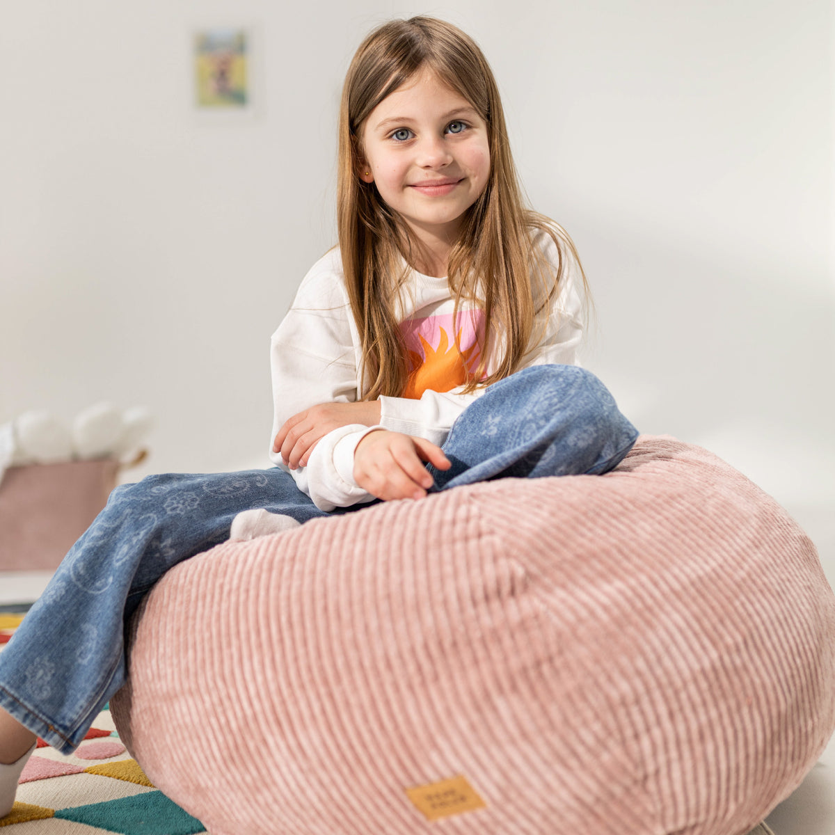 Puf tipo saco de pana rosa Mark Adler Comfy 1.0 Pink
