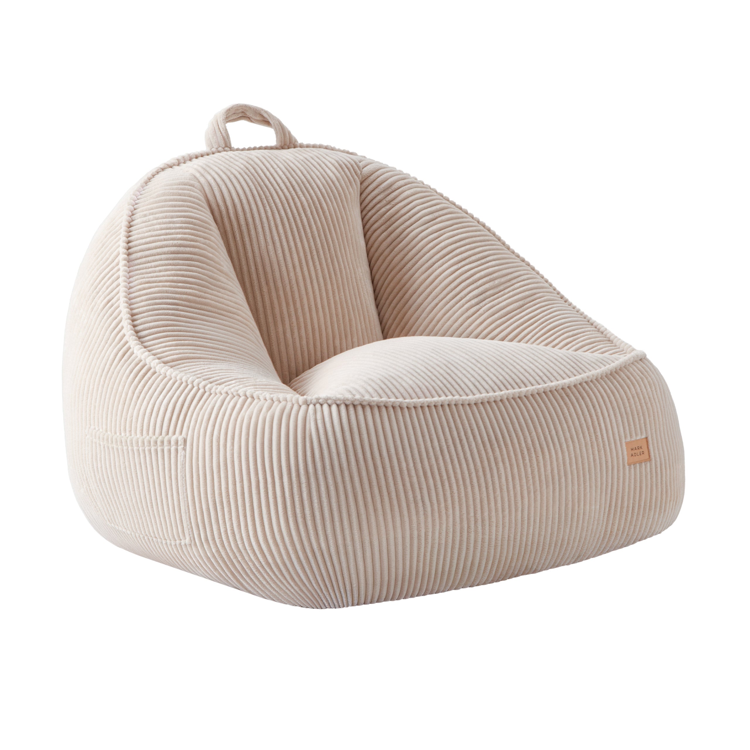 Puf con respaldo de pana Mark Adler Comfy 4.0 Beige