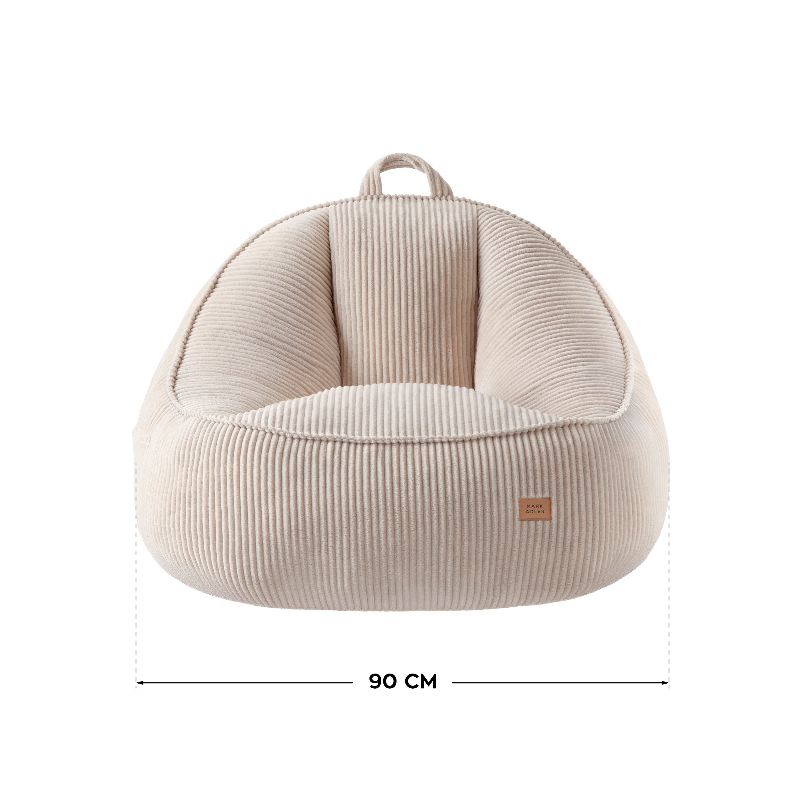 Puf con respaldo de pana Mark Adler Comfy 4.0 Sage