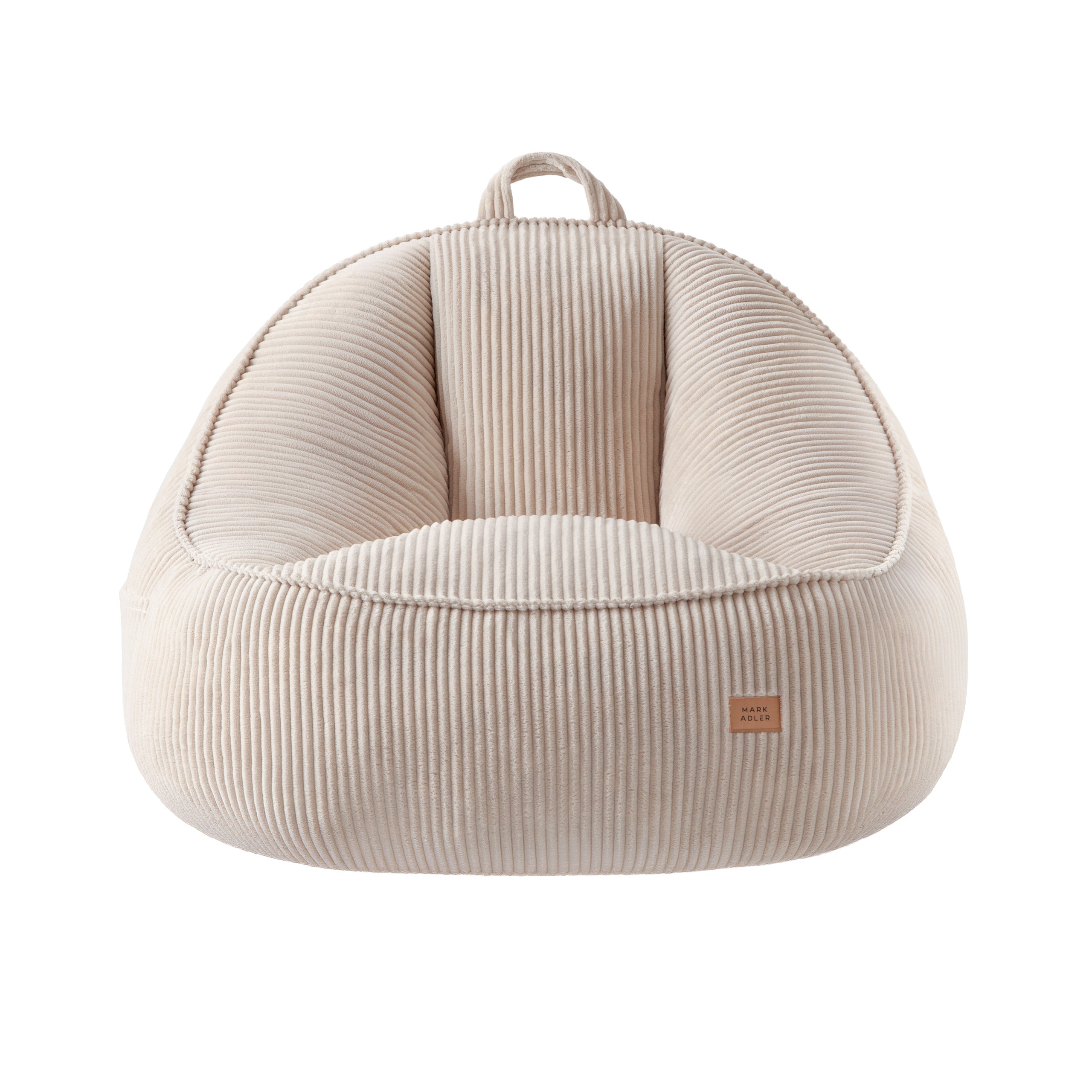 Puf con respaldo de pana Mark Adler Comfy 4.0 Beige