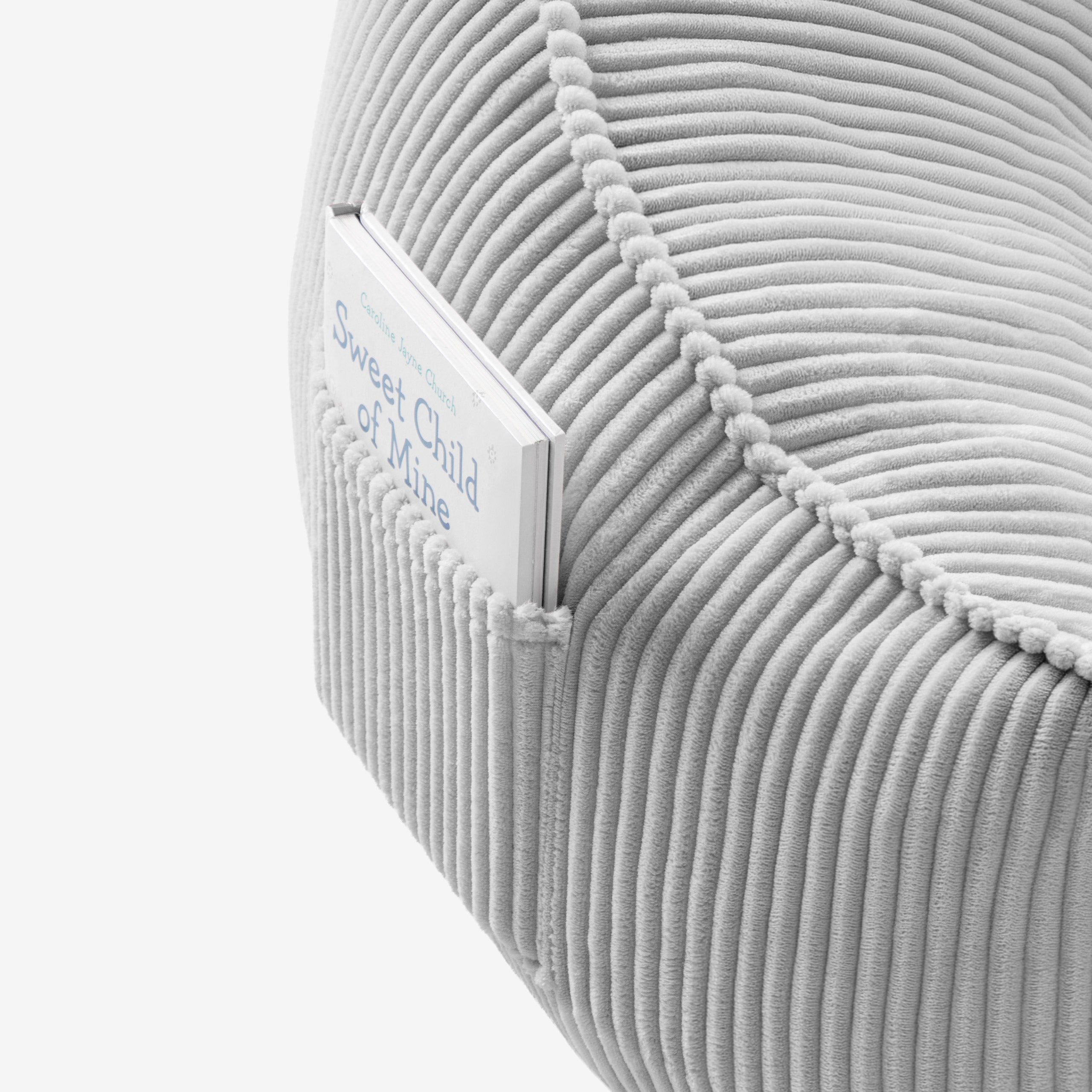 Puf con respaldo de pana Mark Adler Comfy 4.0 Grey