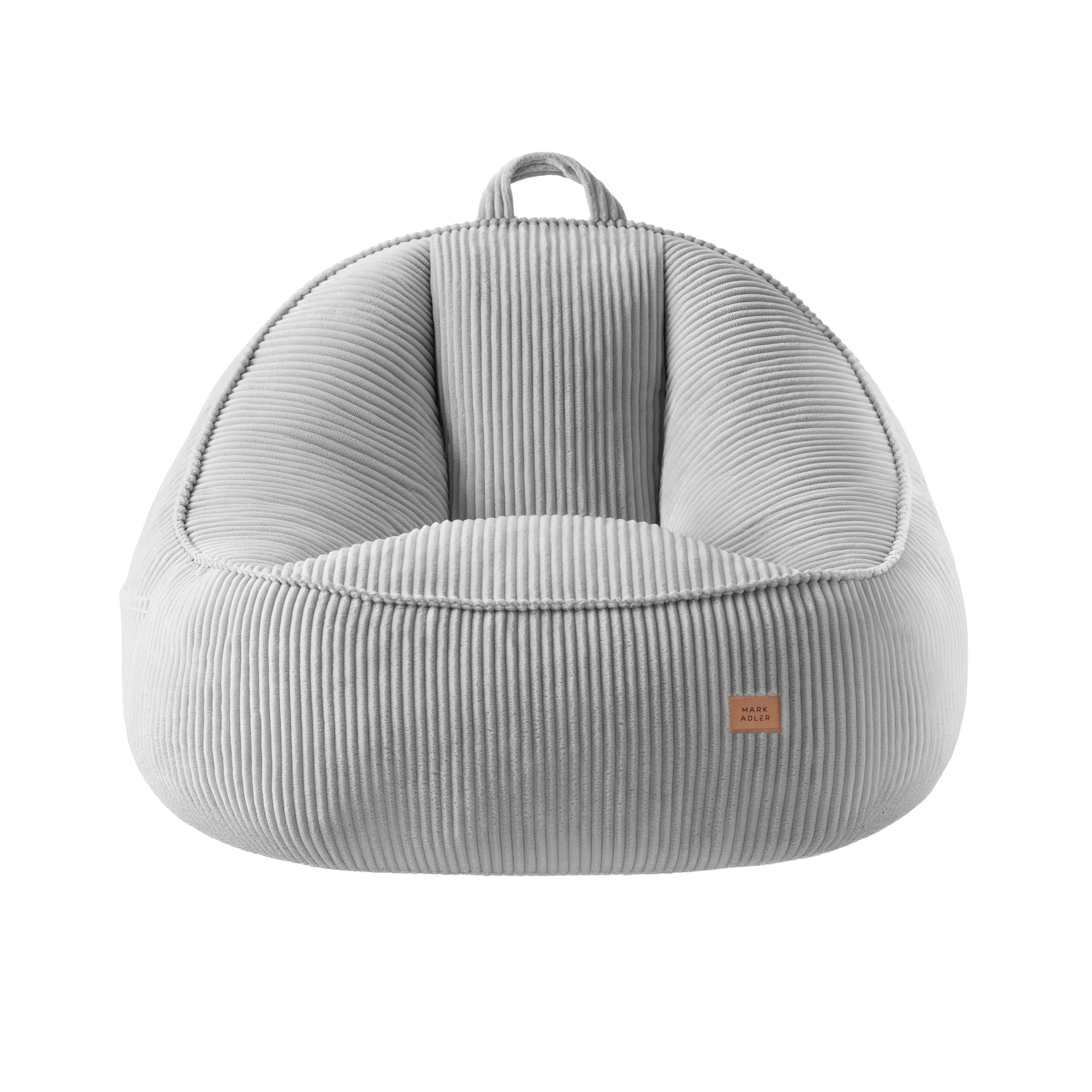 Puf con respaldo de pana Mark Adler Comfy 4.0 Grey