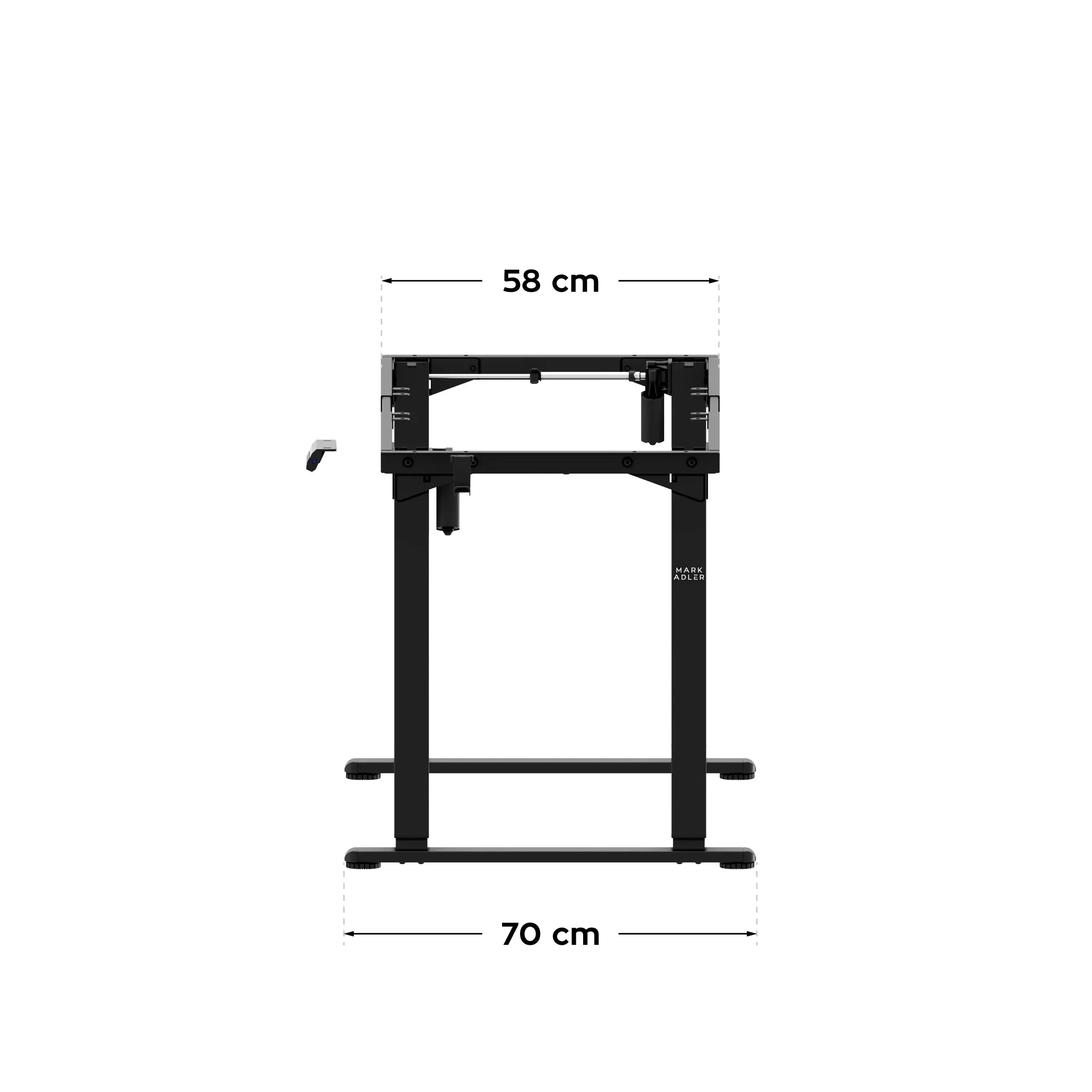 Estructura de escritorio eléctrica con dos motores Mark Adler Xeno 5.0 Black