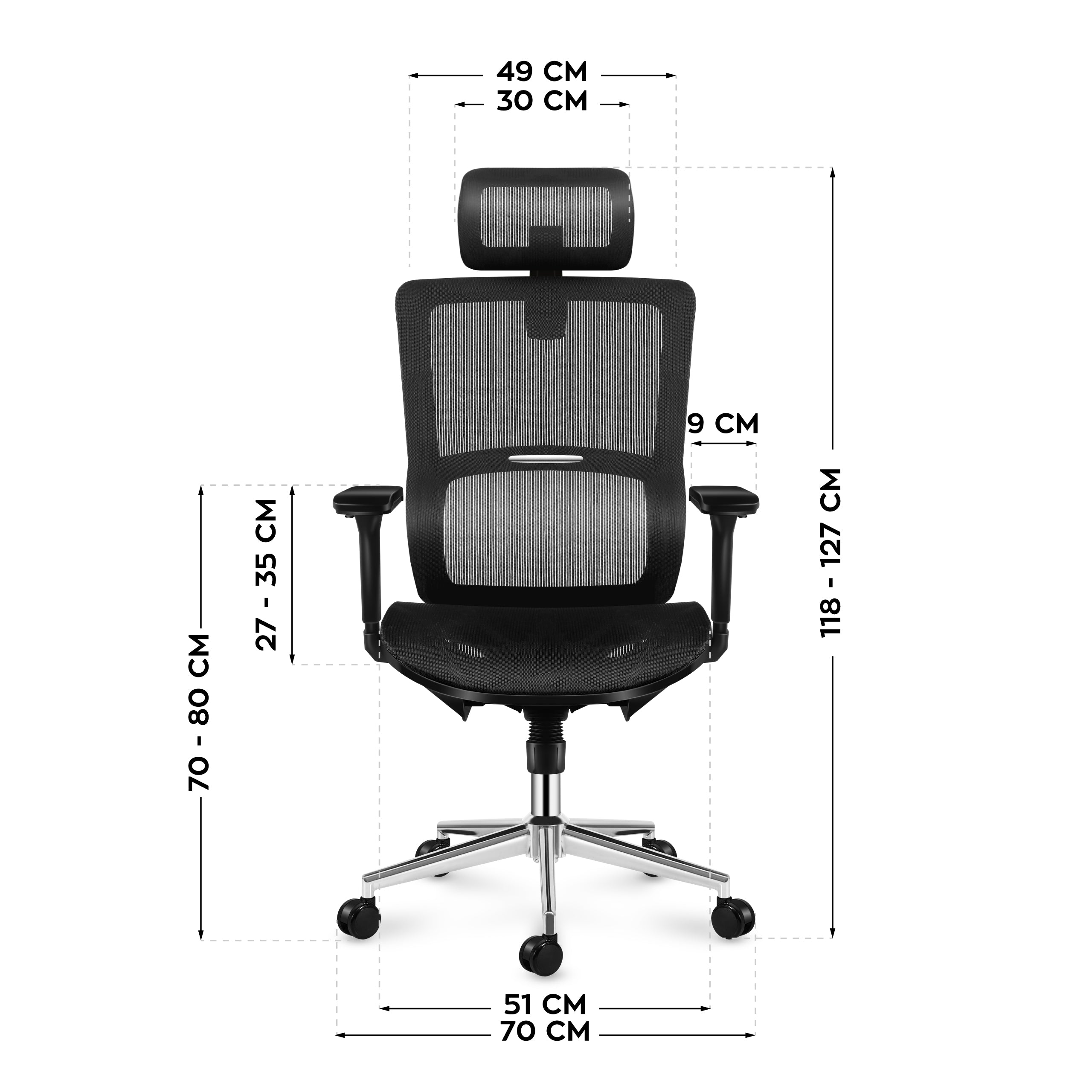 Sillón de oficina MARK ADLER EXPERT 6.2 Negro
