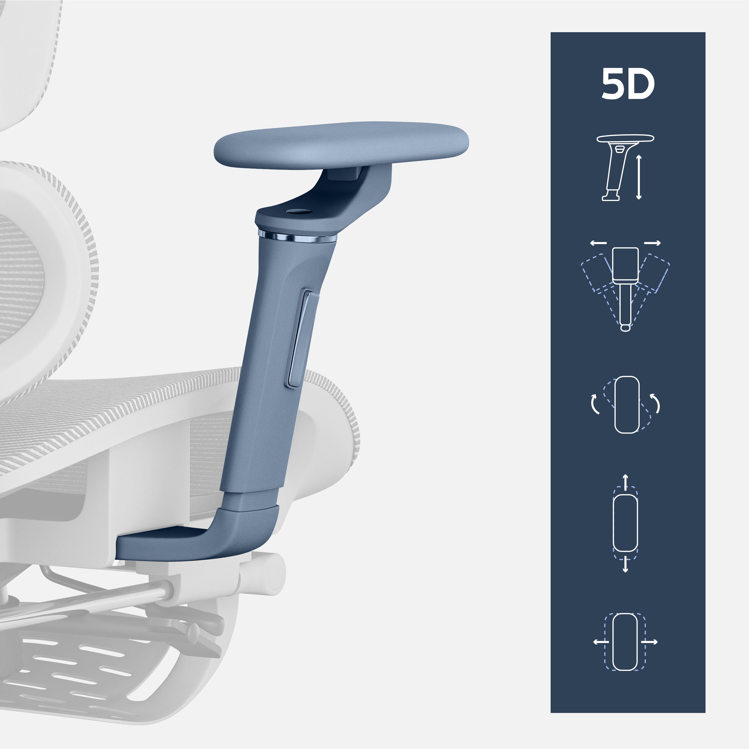 Reposabrazos con ajuste 5D