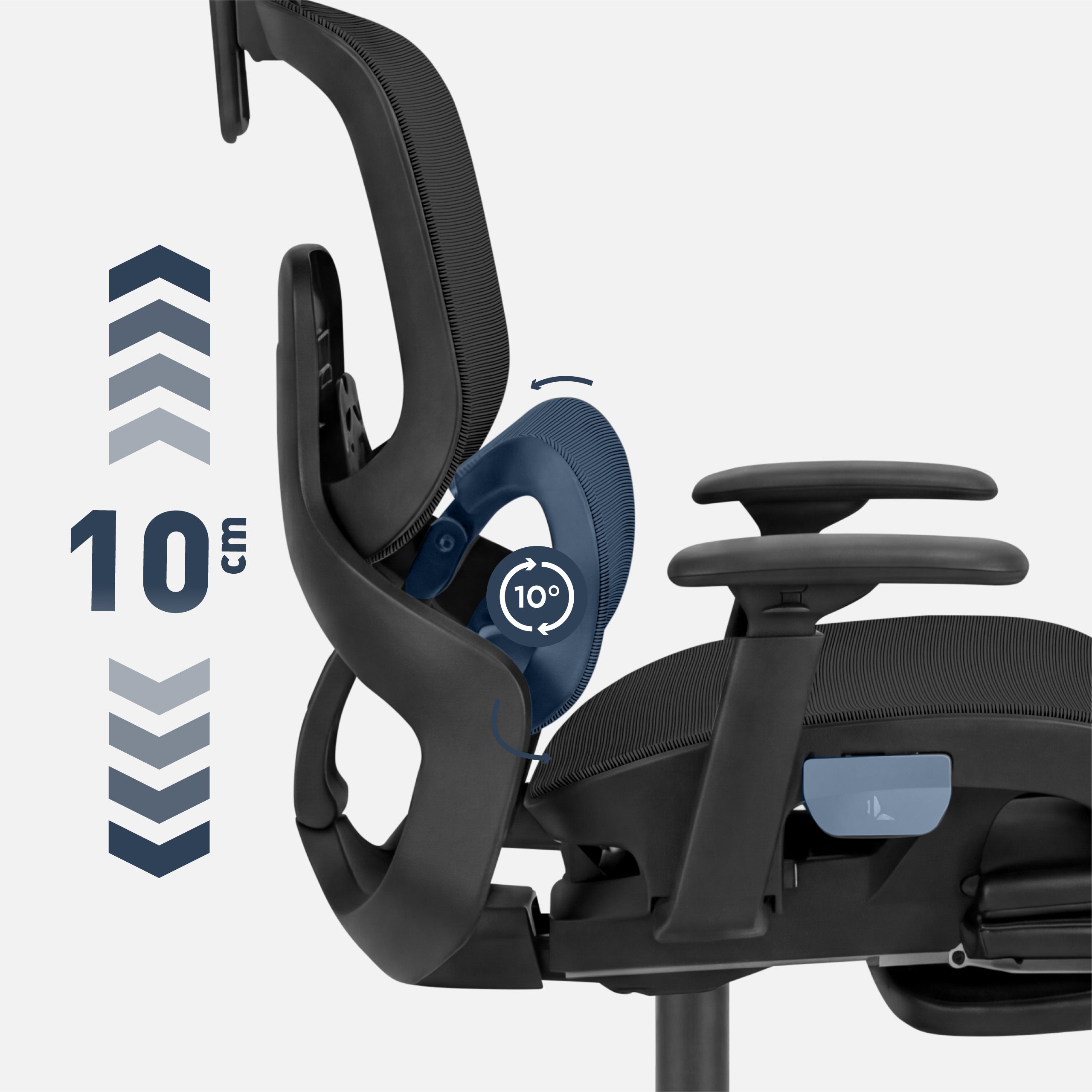 Sillón ergonómico con reposapiés Mark Adler Expert 9.3 Black