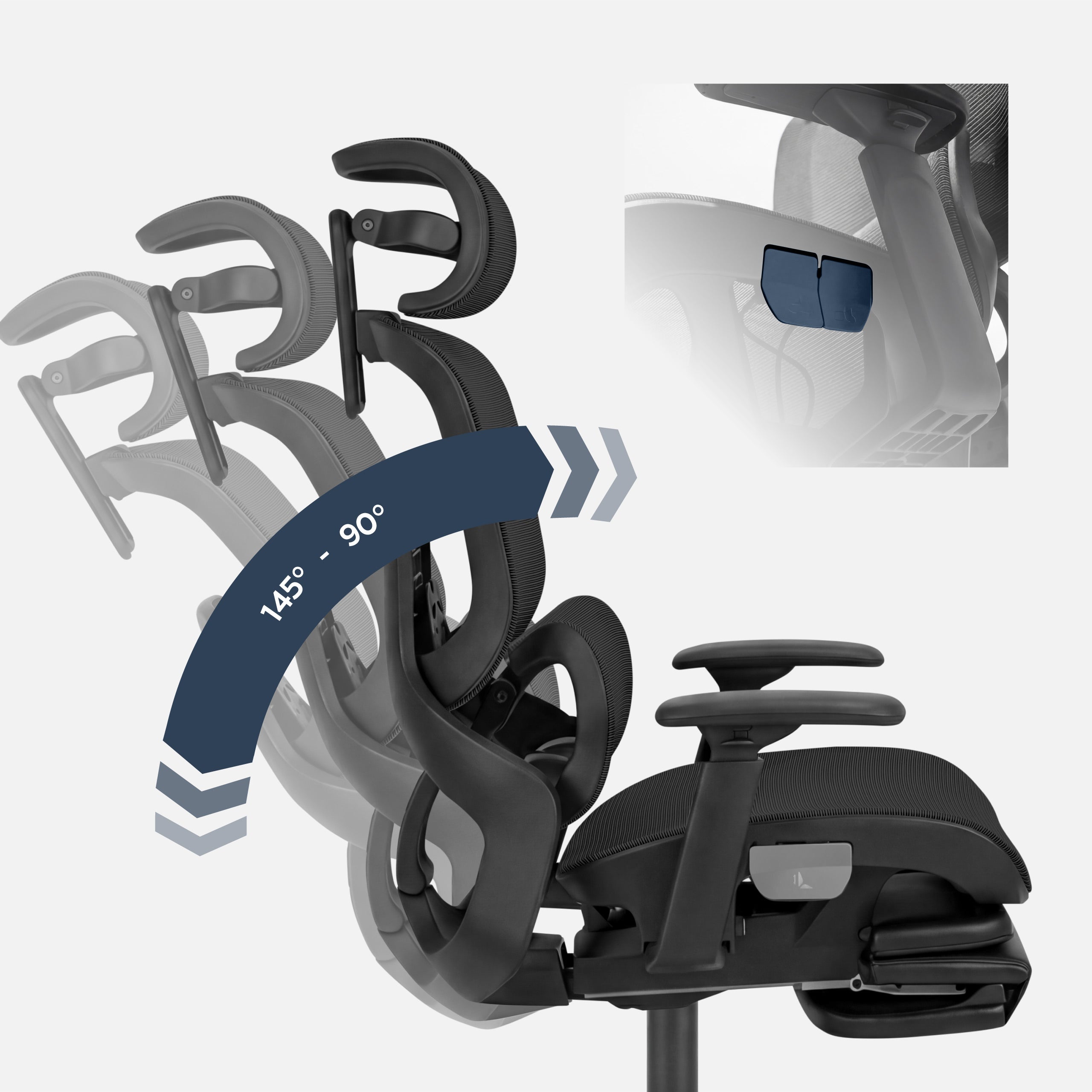 Sillón ergonómico con reposapiés Mark Adler Expert 9.3 Black