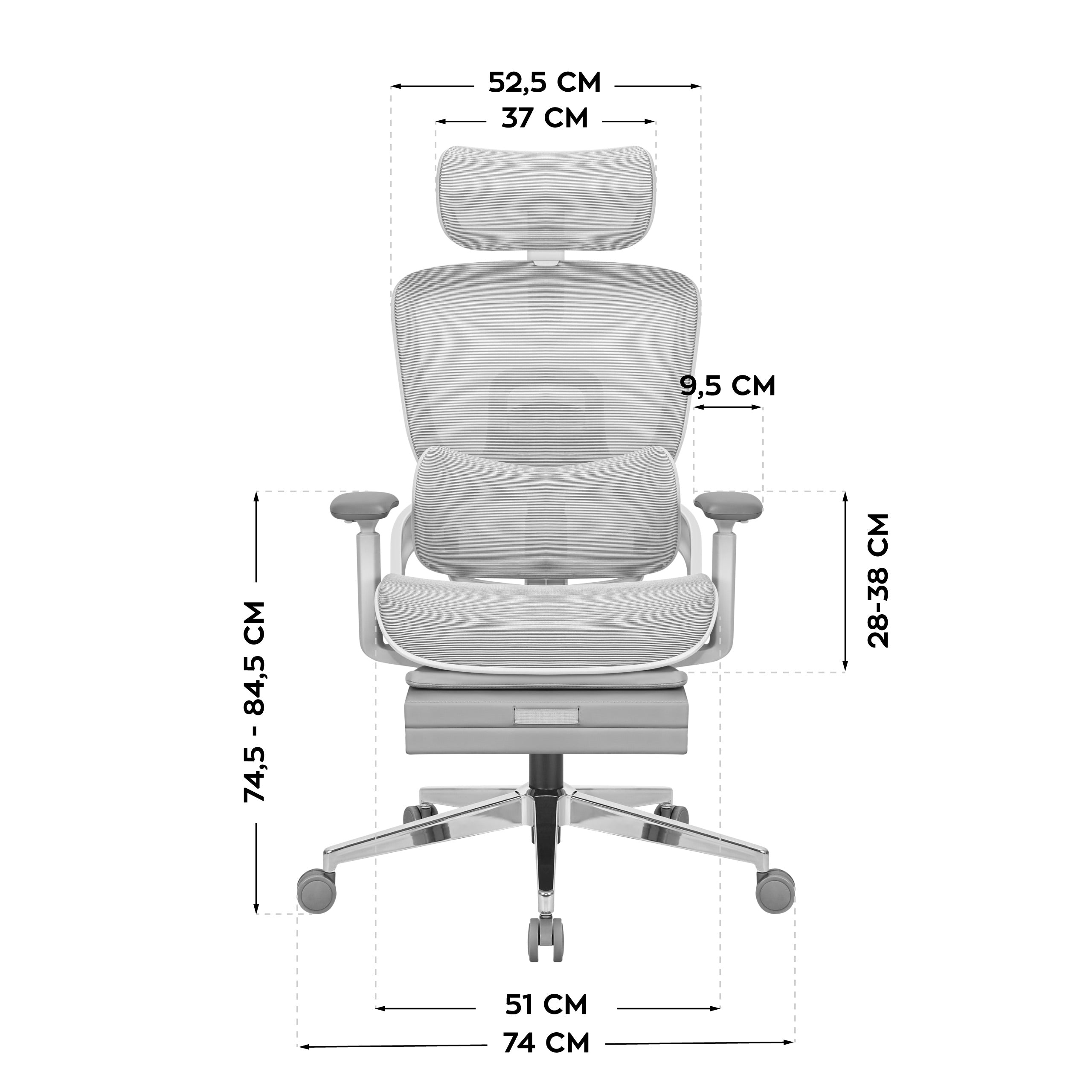 Sillón ergonómico Mark Adler Expert 9.3 Grey