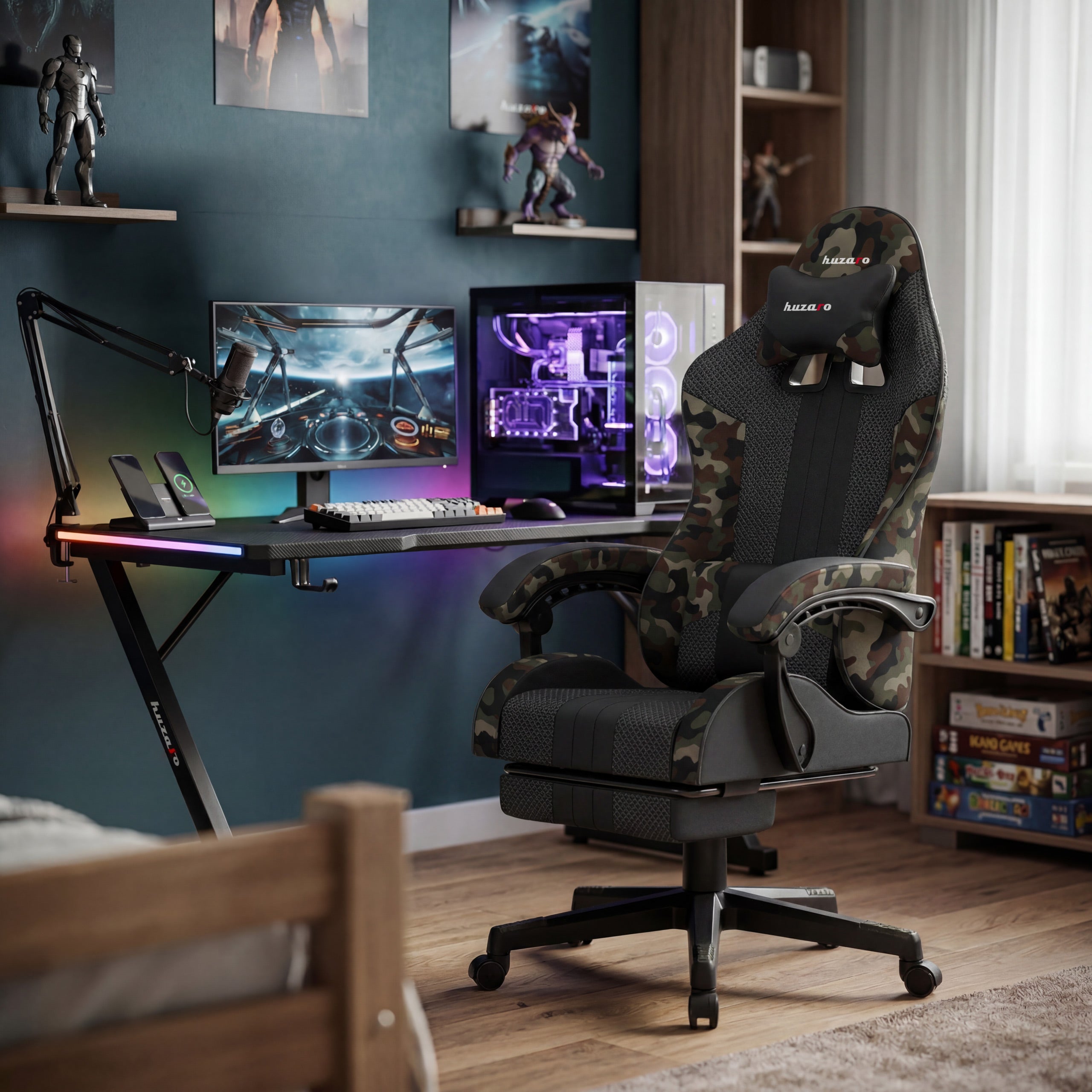 Sillón gaming Huzaro Force 4.7 Camo Mesh