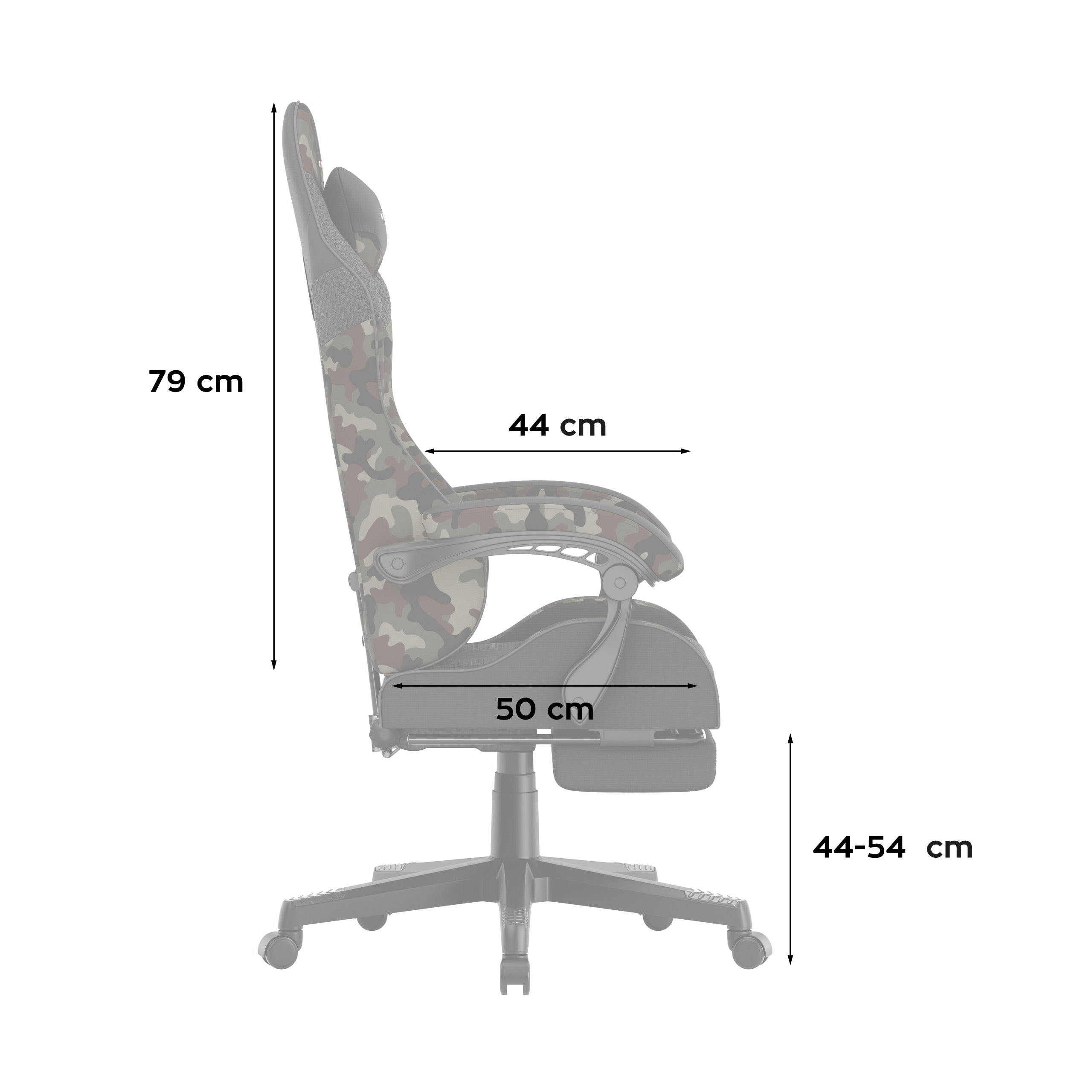 Sillón gaming Huzaro Force 4.7 Camo Mesh
