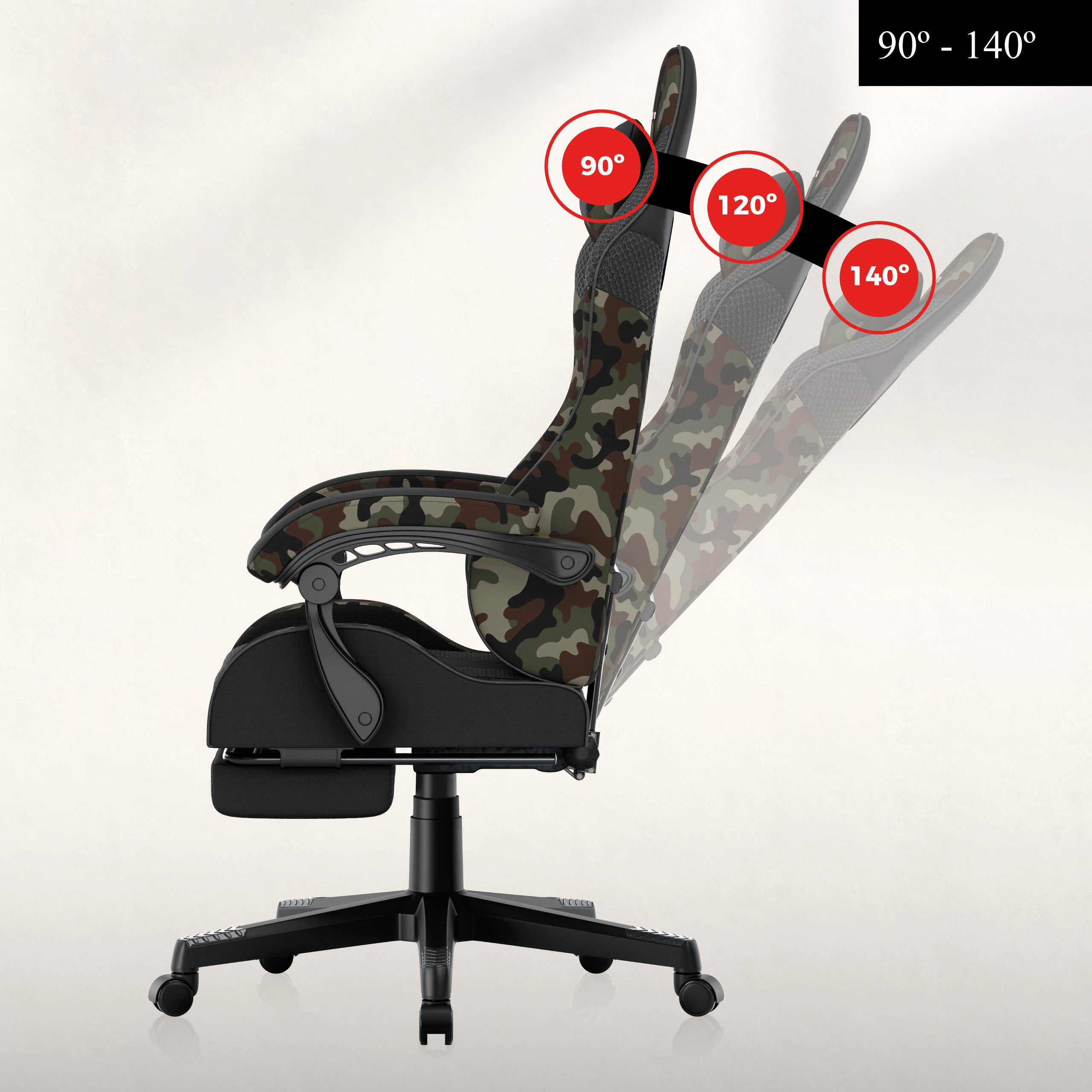 Sillón gaming Huzaro Force 4.7 Camo Mesh