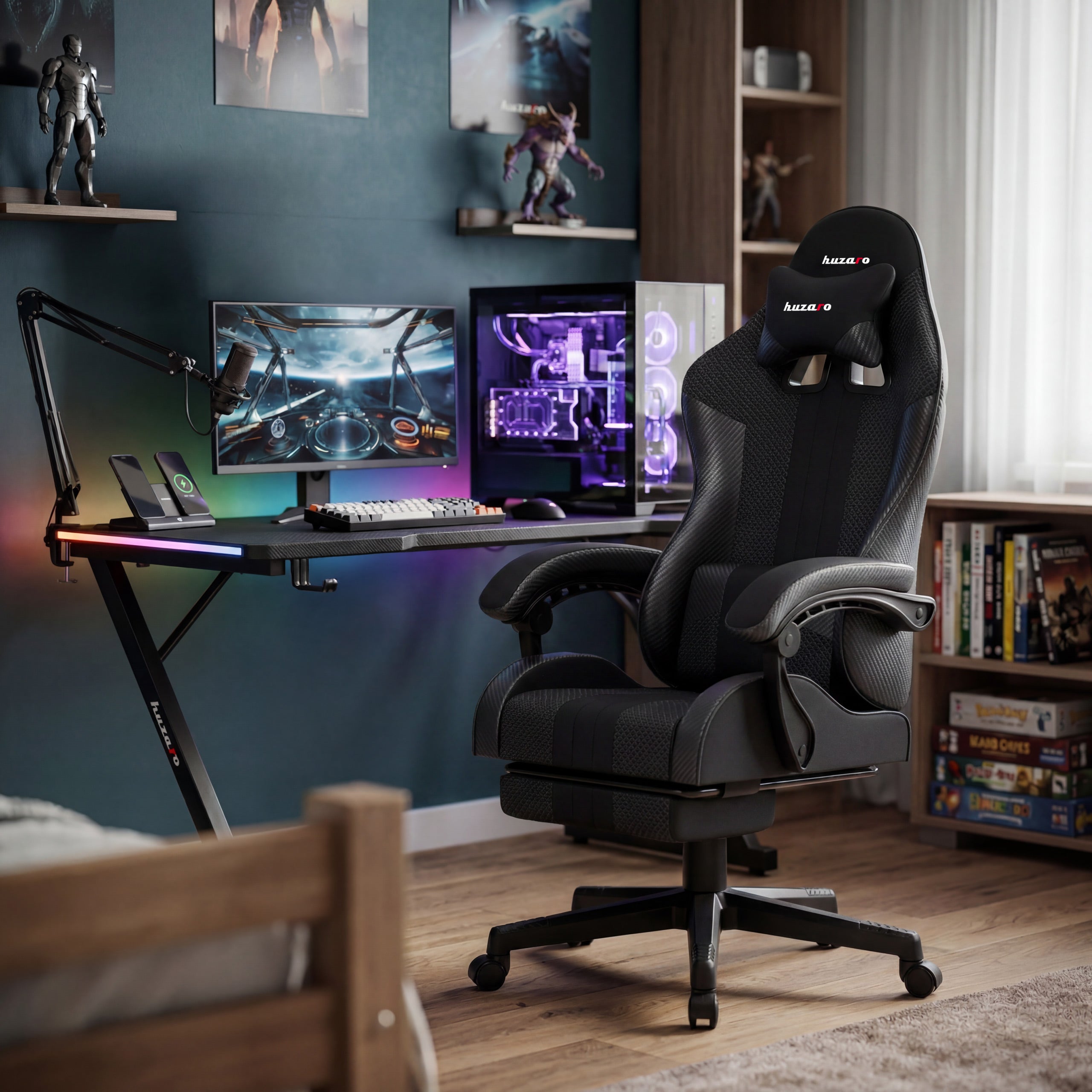 Sillón gaming HUZARO Force 4.7 Carbon Mesh