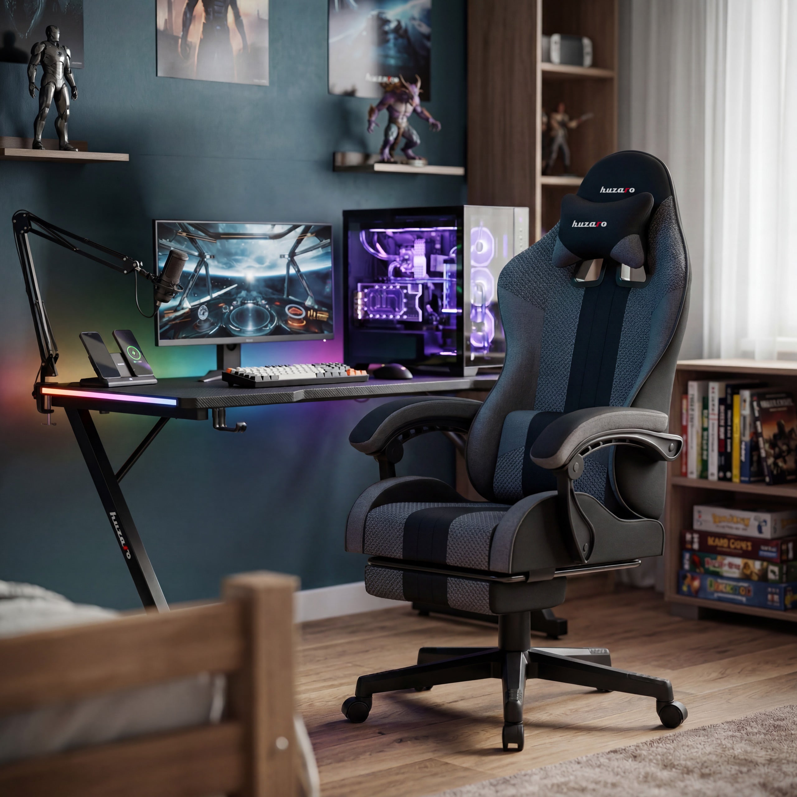 Sillón gaming Huzaro Force 4.7 Grey Mesh