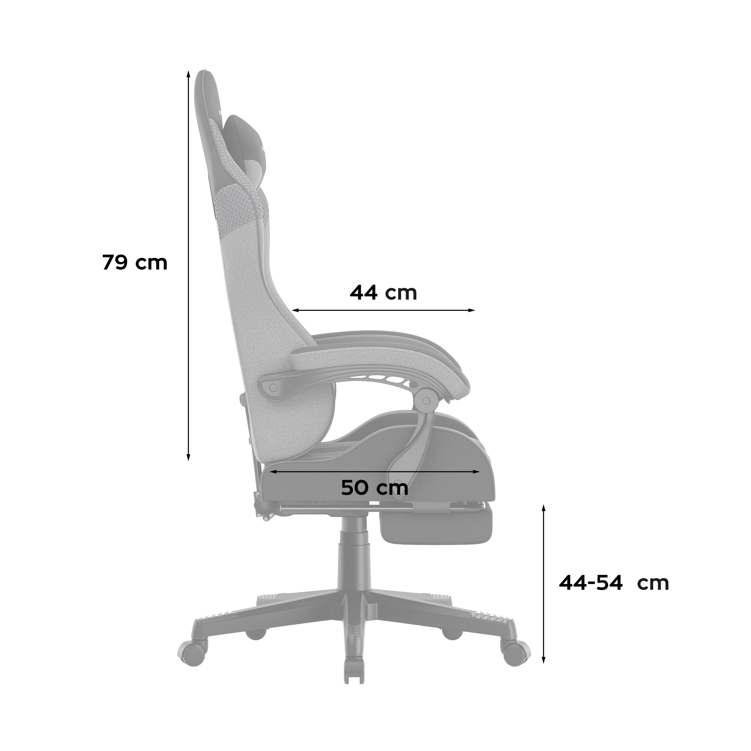 Sillón gaming Huzaro Force 4.7 Grey Mesh