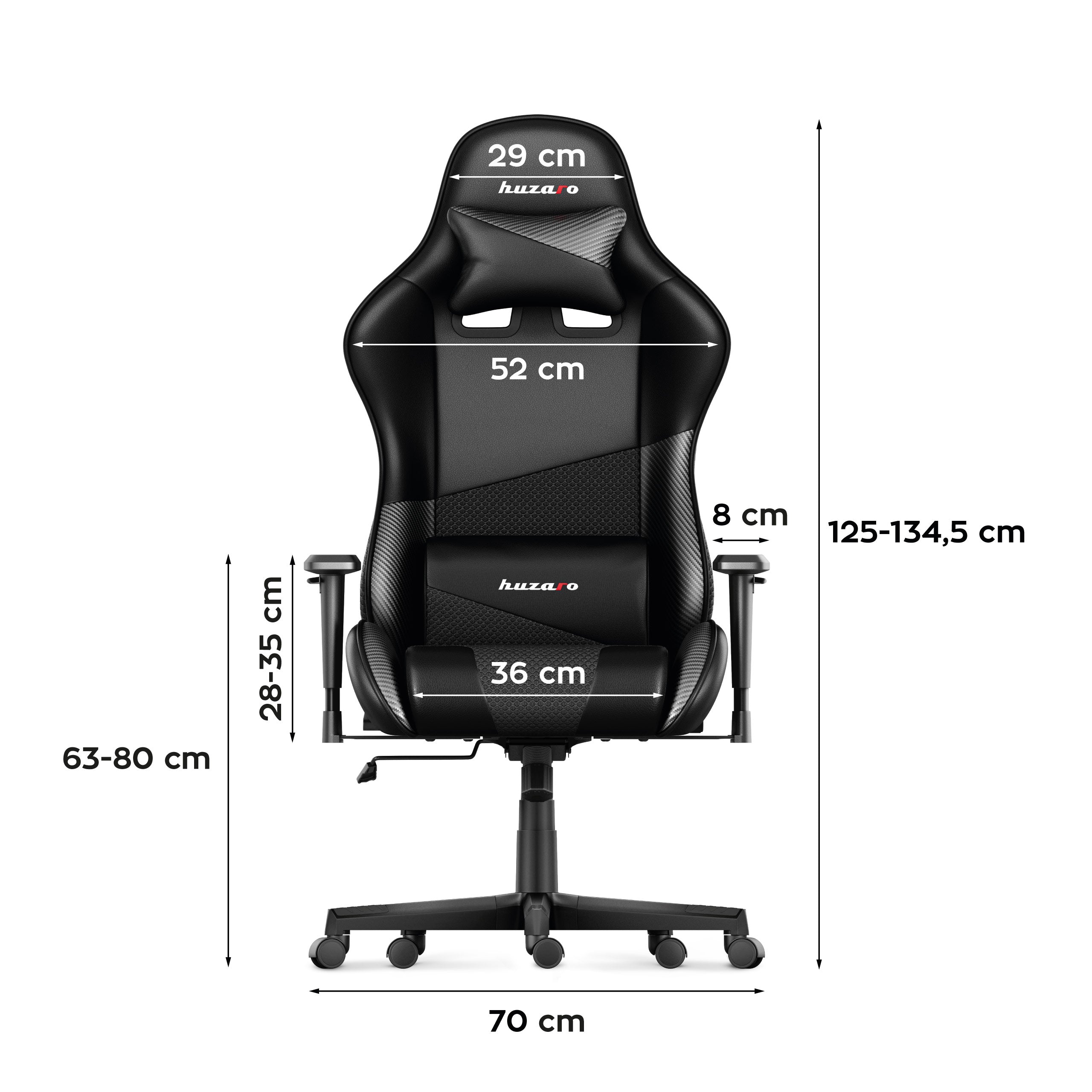 Sillón gaming HUZARO FORCE 6.2 Carbon