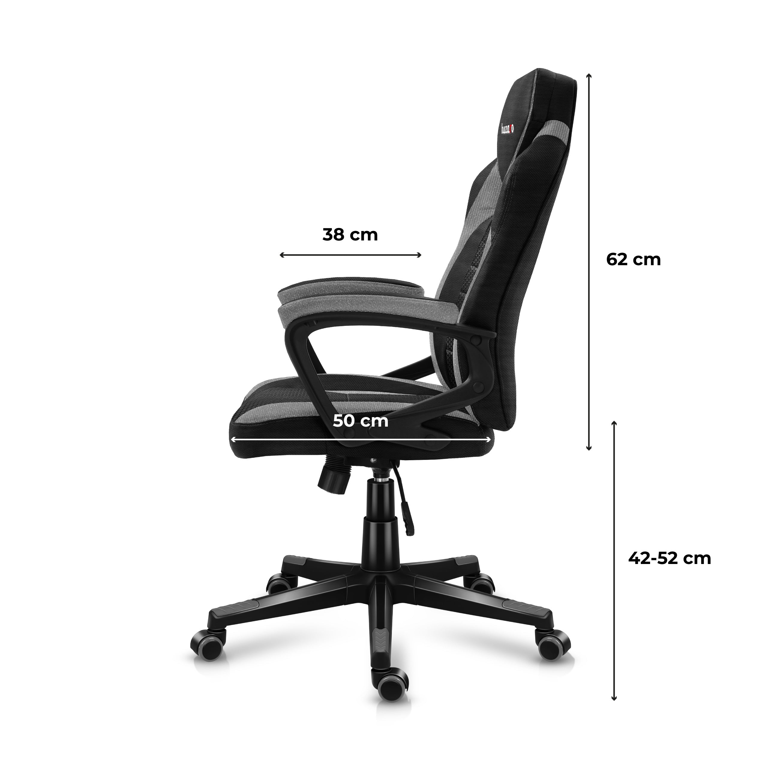Sillón gaming Huzaro FORCE 2.5 Grey Mesh