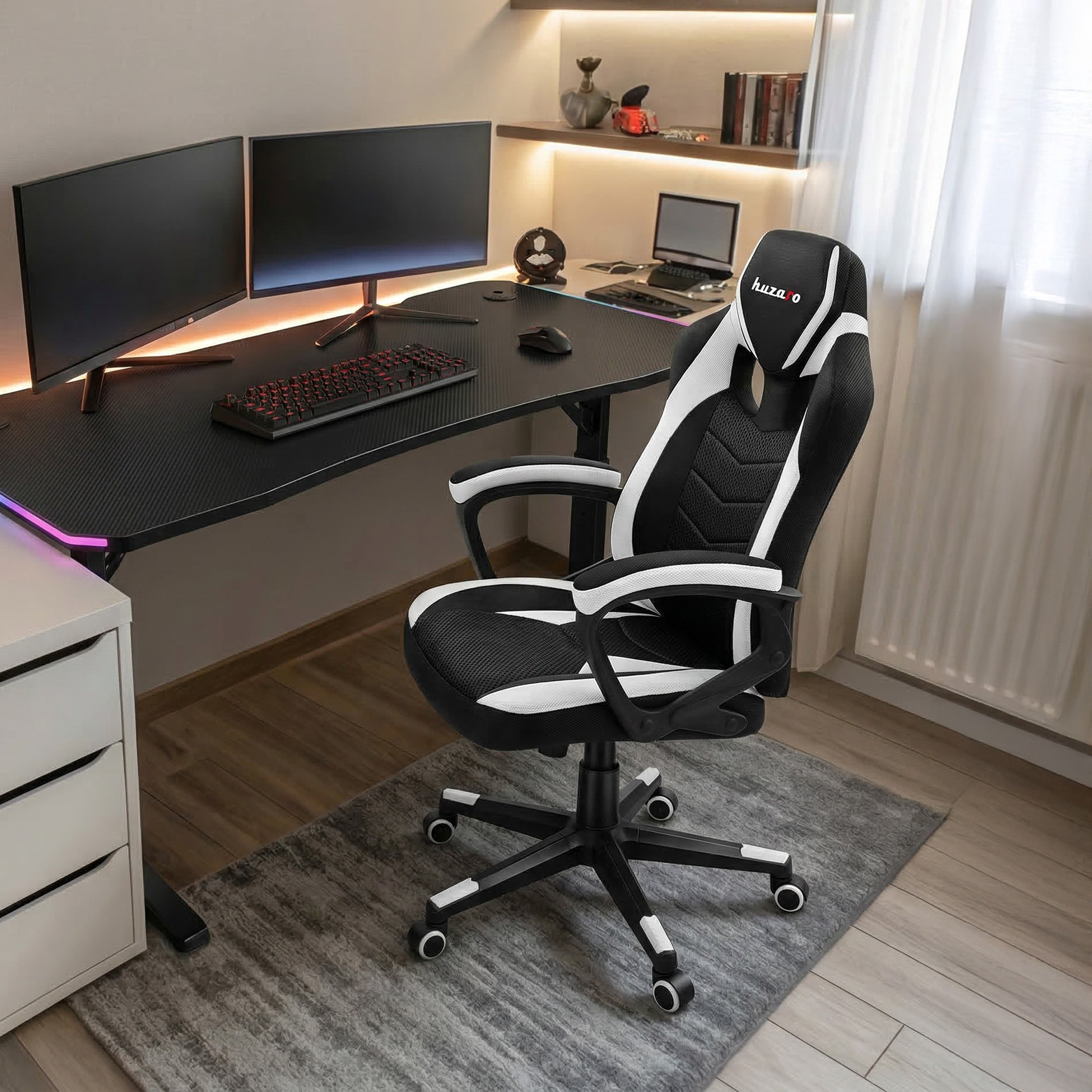 Sillón gaming Huzaro Force 2.5 White Mesh