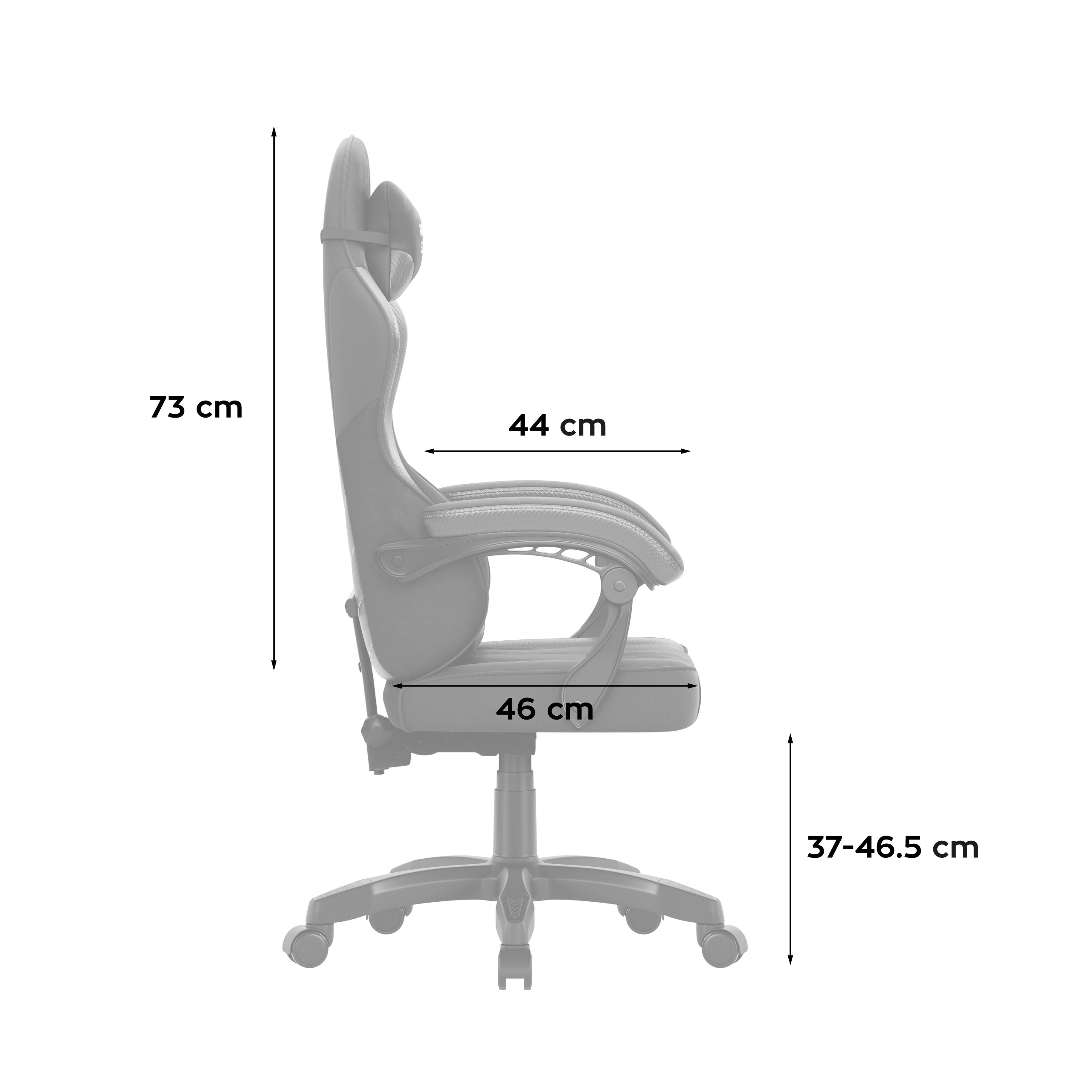 Sillón gaming de terciopelo Huzaro Force 2.7 Black Carbon