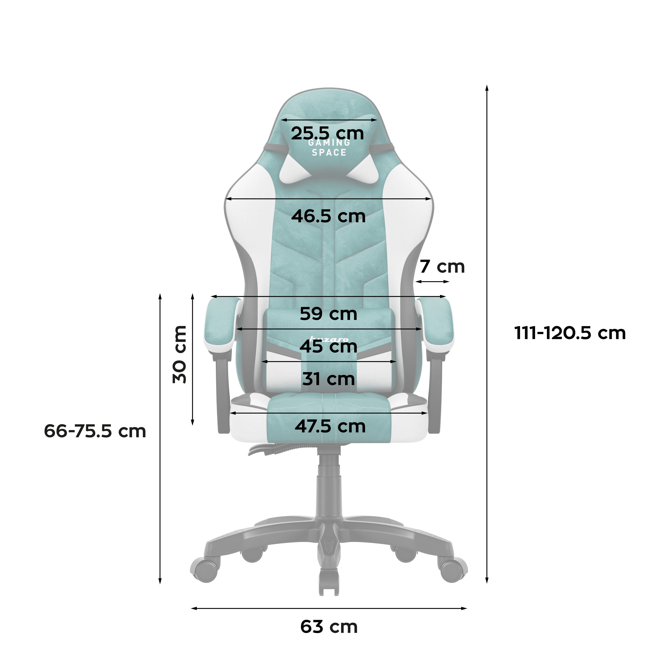 Sillón gaming de terciopelo Huzaro Force 2.7 Green