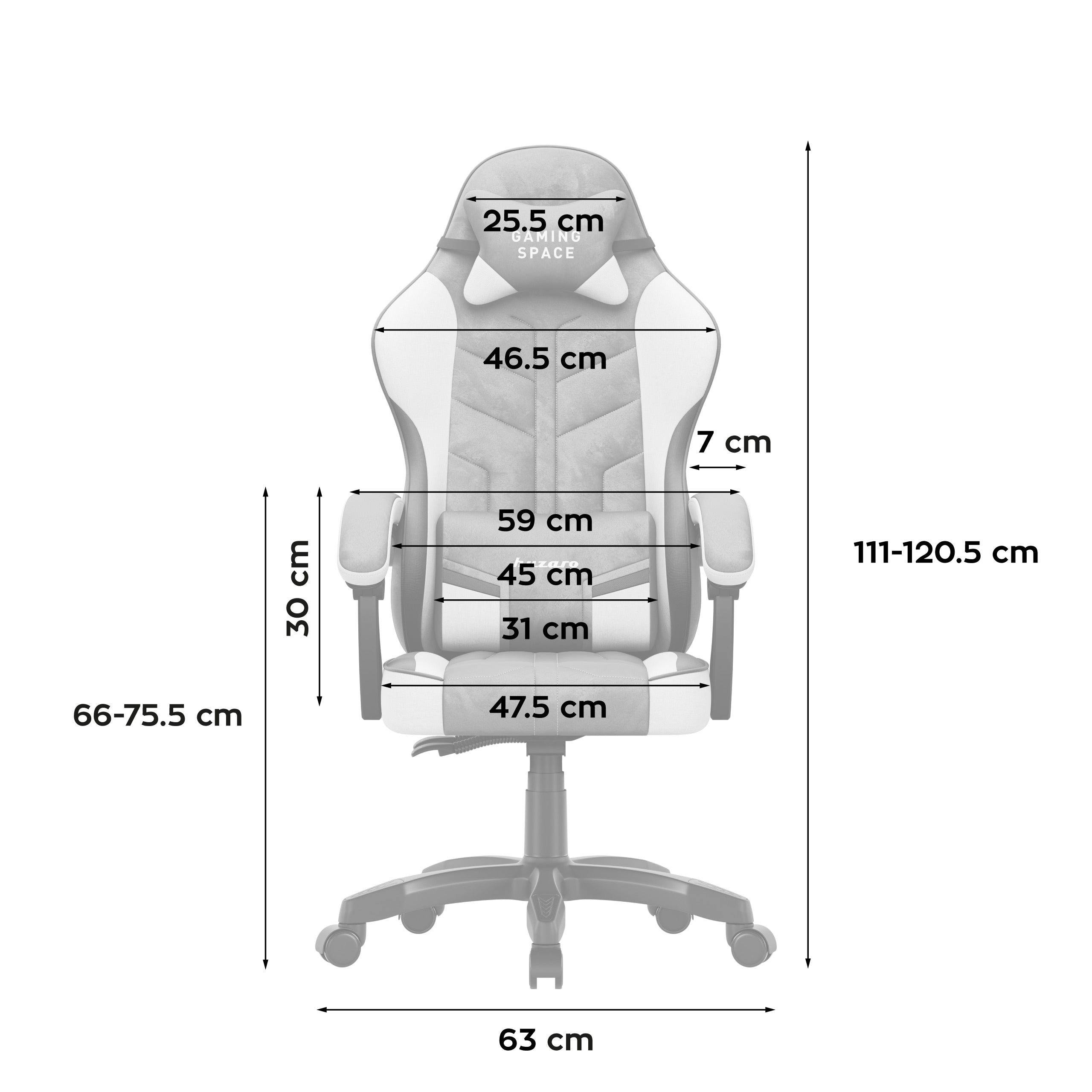 Sillón gaming de terciopelo Huzaro Force 2.7 Grey