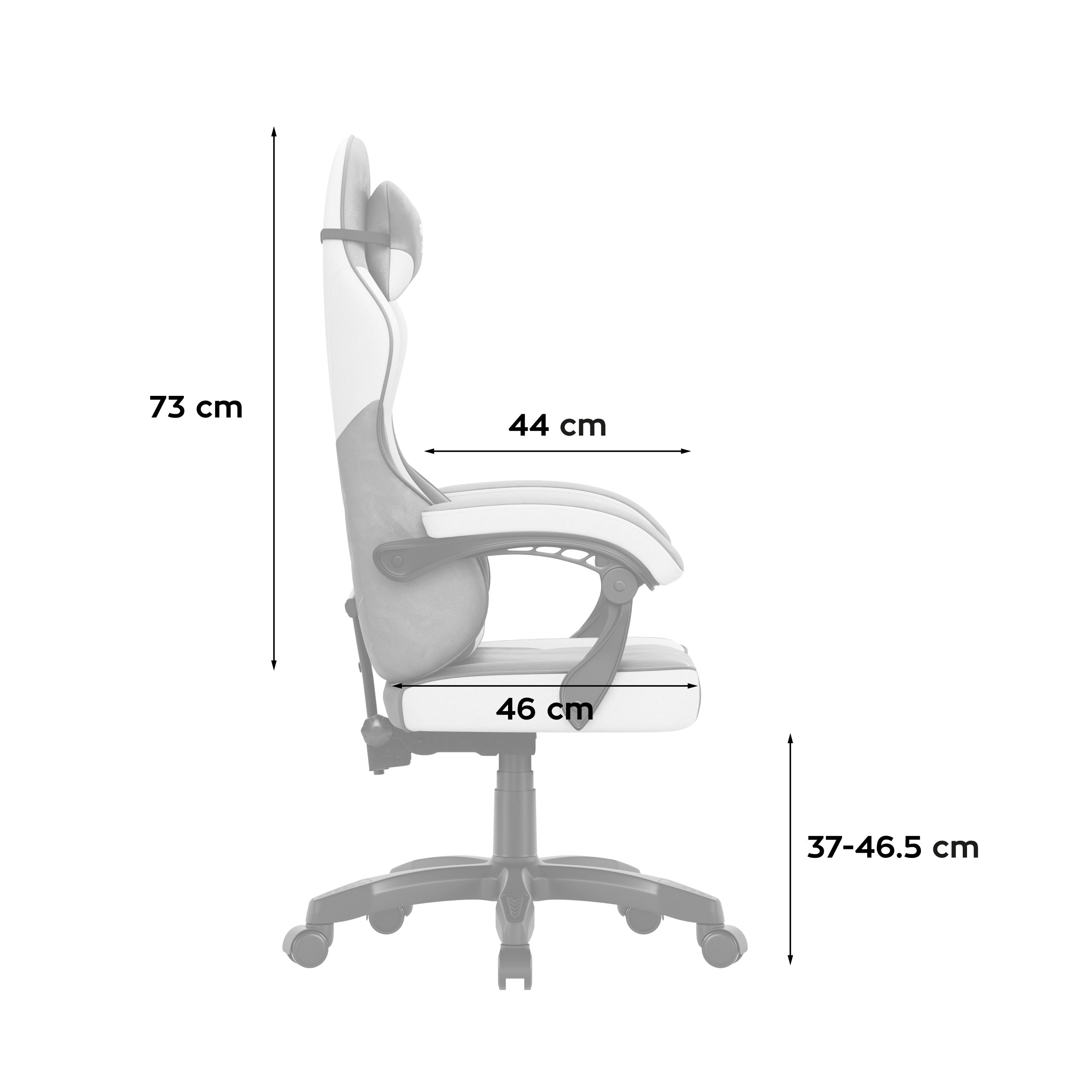 Sillón gaming de terciopelo Huzaro Force 2.7 Grey