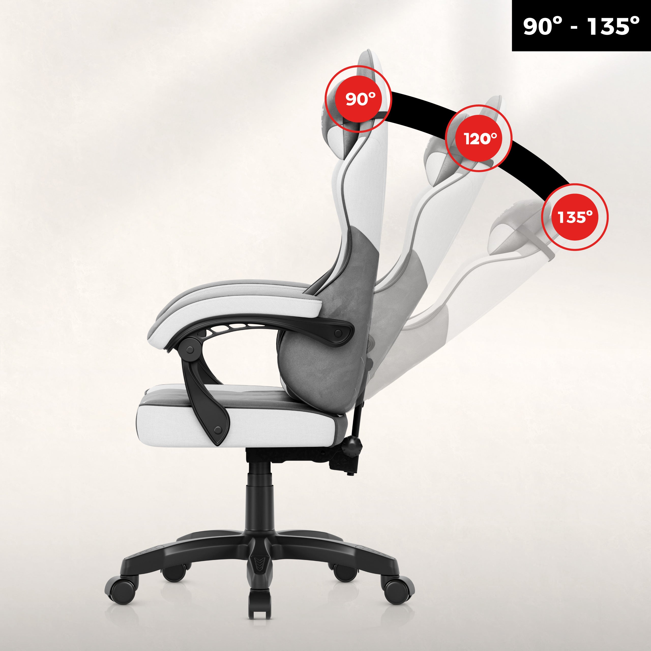 Sillón gaming de terciopelo Huzaro Force 2.7 Grey