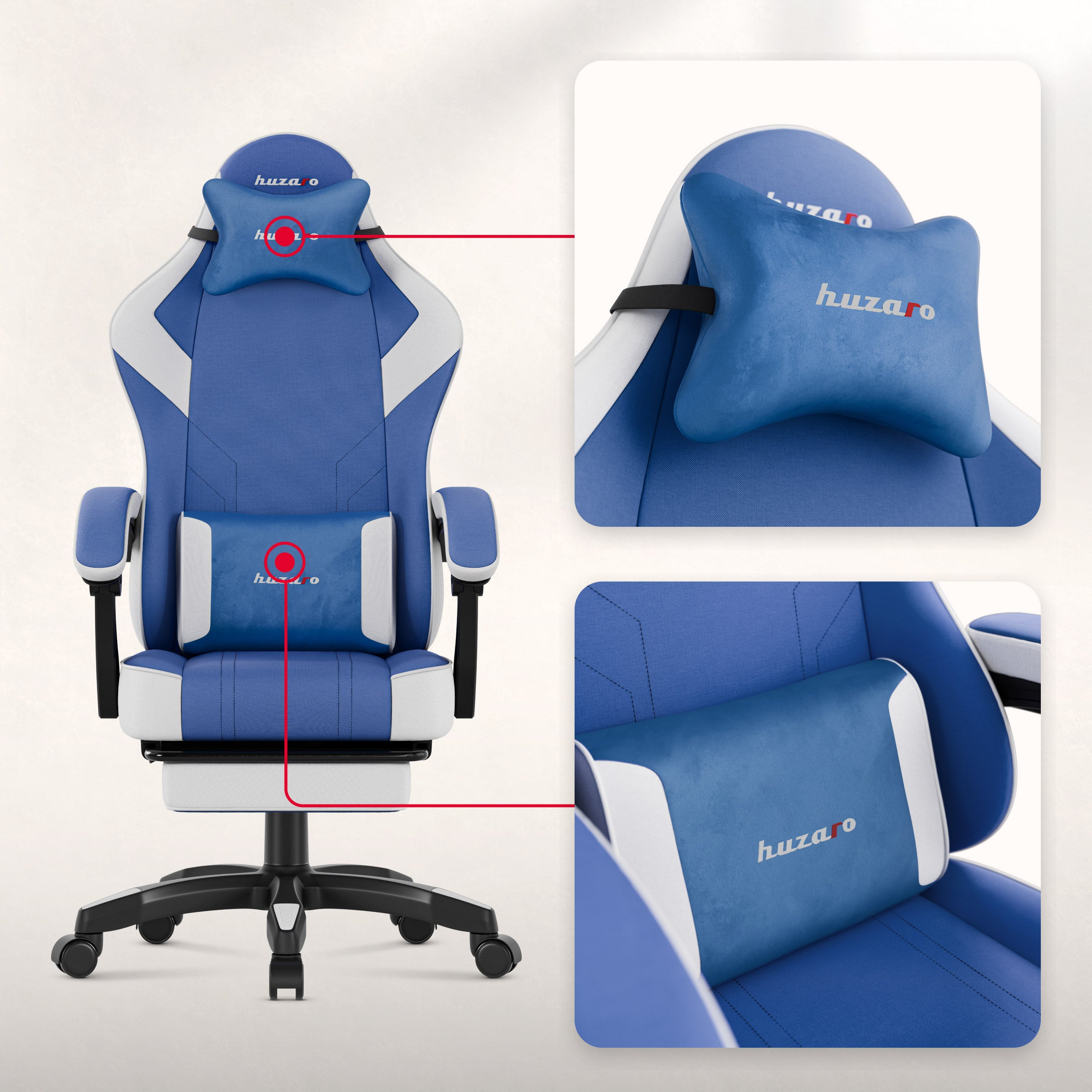 Sillón gaming Huzaro Force 3.7 Blue