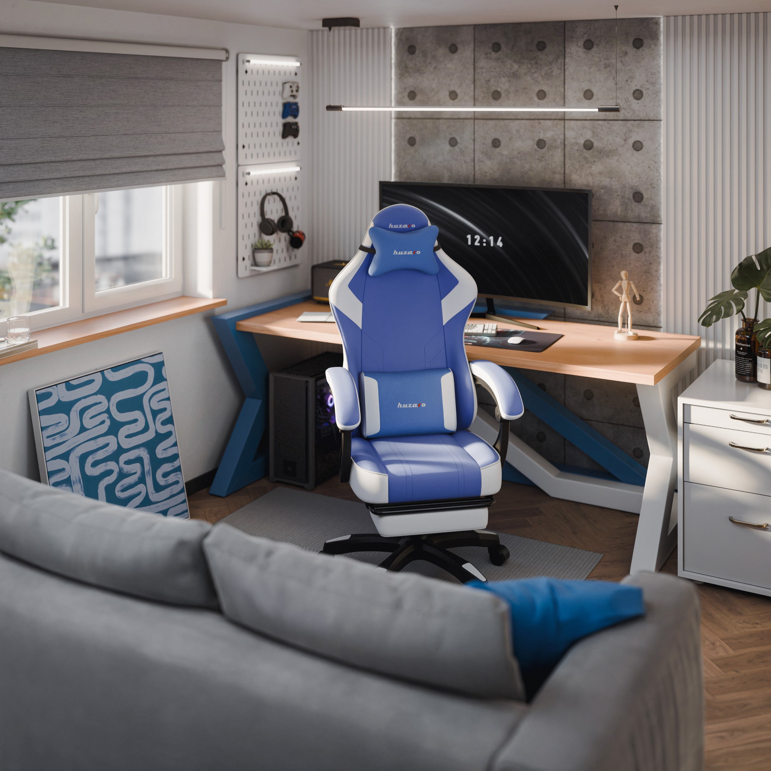 Sillón gaming Huzaro Force 3.7 Blue