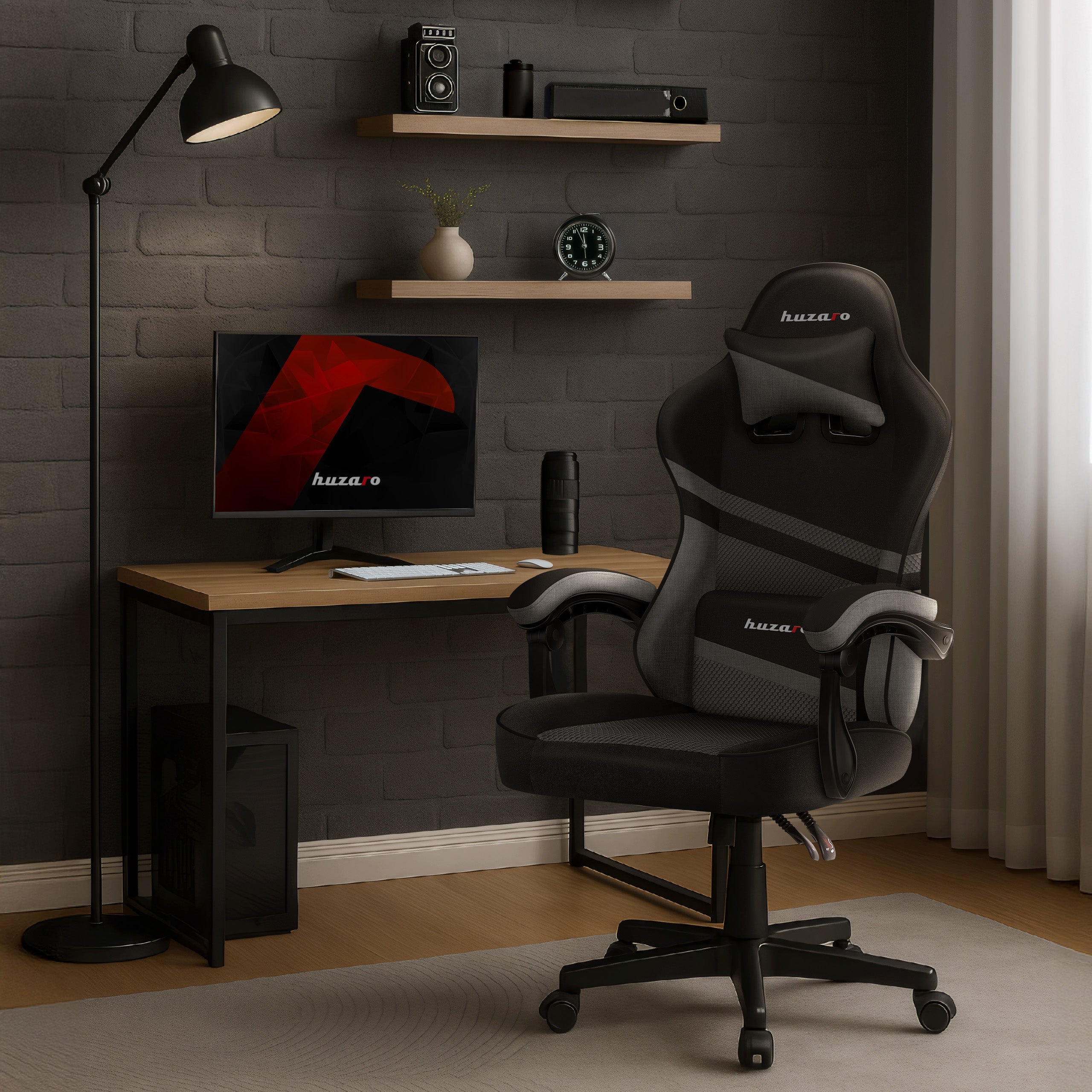 Sillón gaming HUZARO FORCE 4.4 Grey Mesh