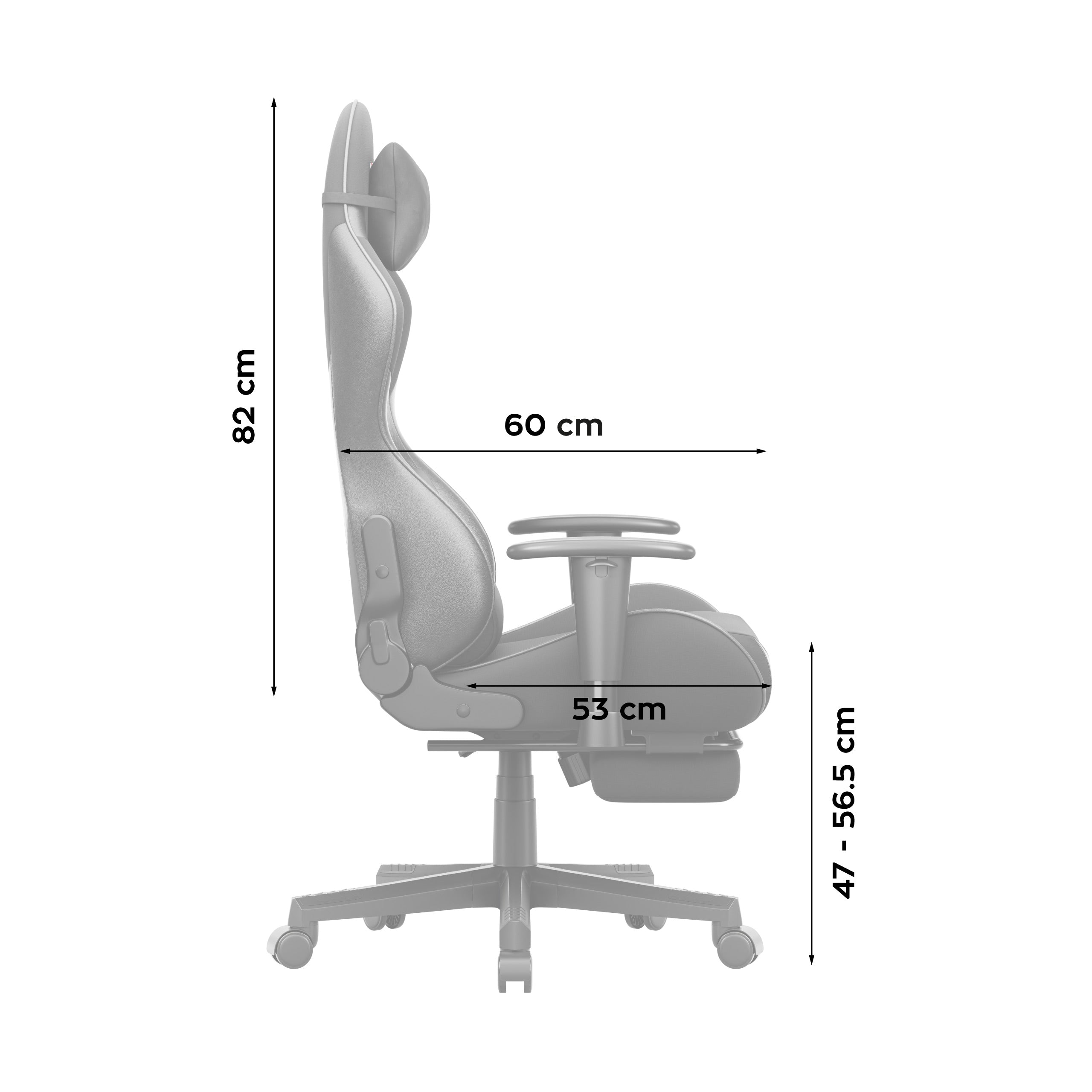 Sillón gaming Huzaro Force 5.7 Black