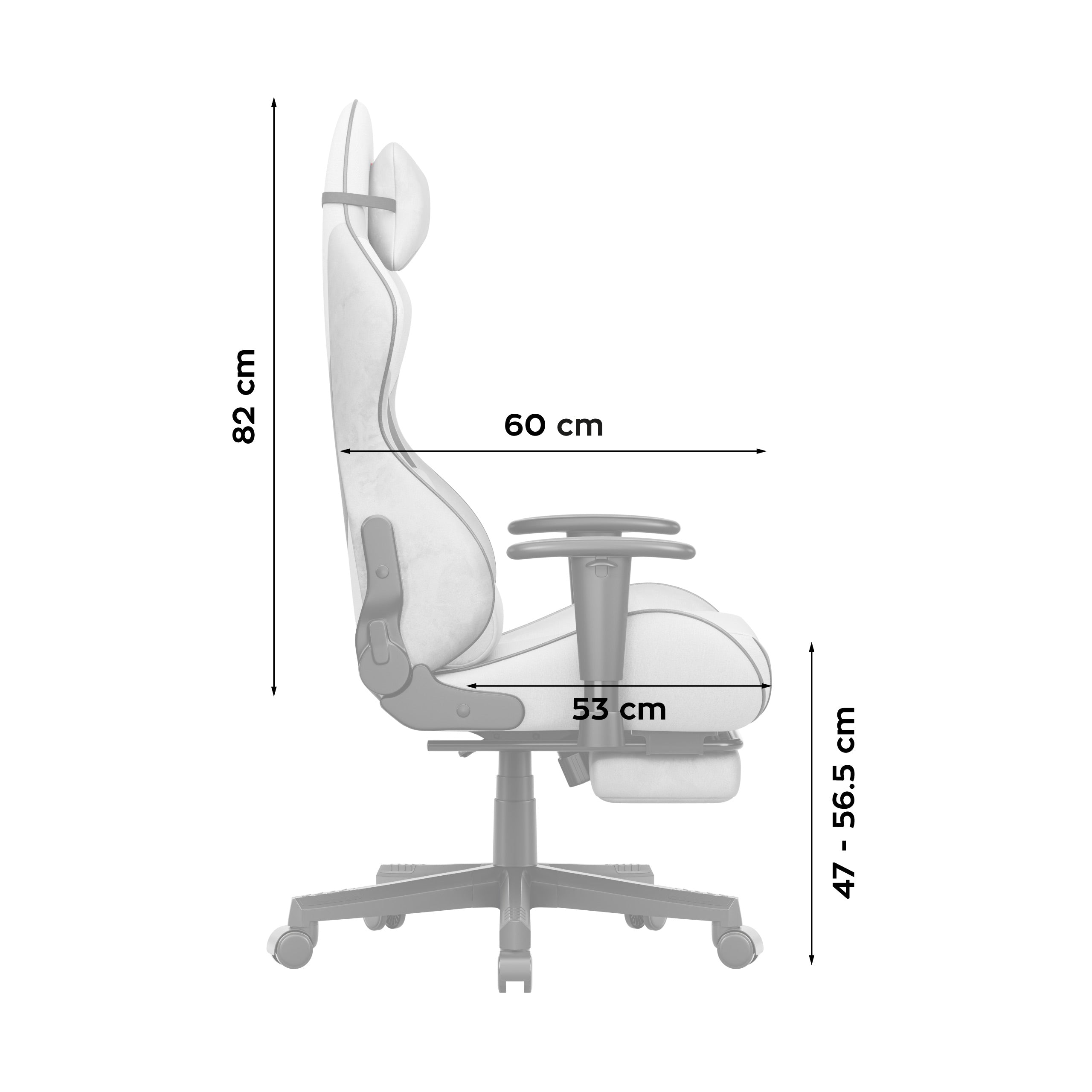 Sillón gaming Huzaro Force 5.7 Grey