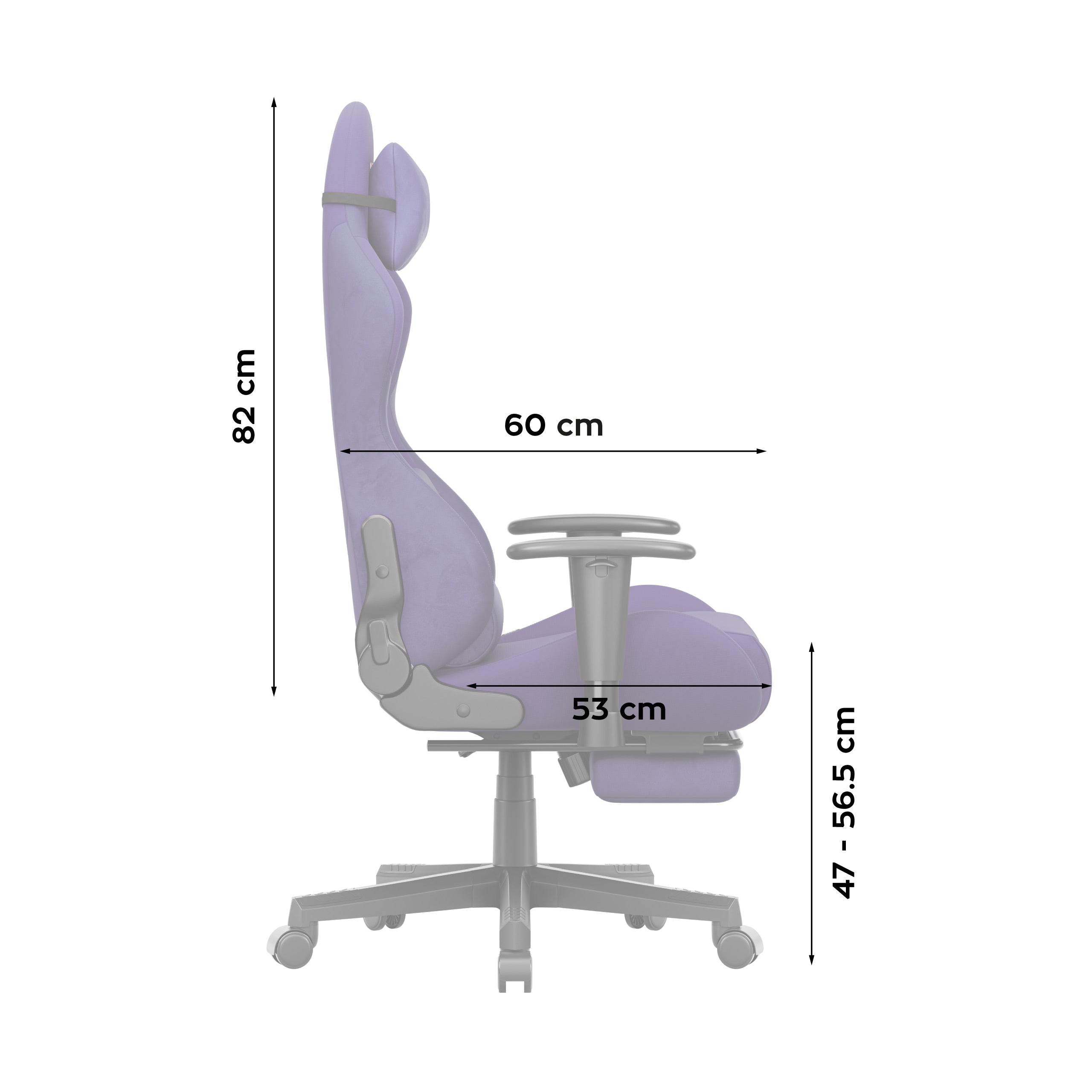 Sillón gaming Huzaro Force 5.7 Purple