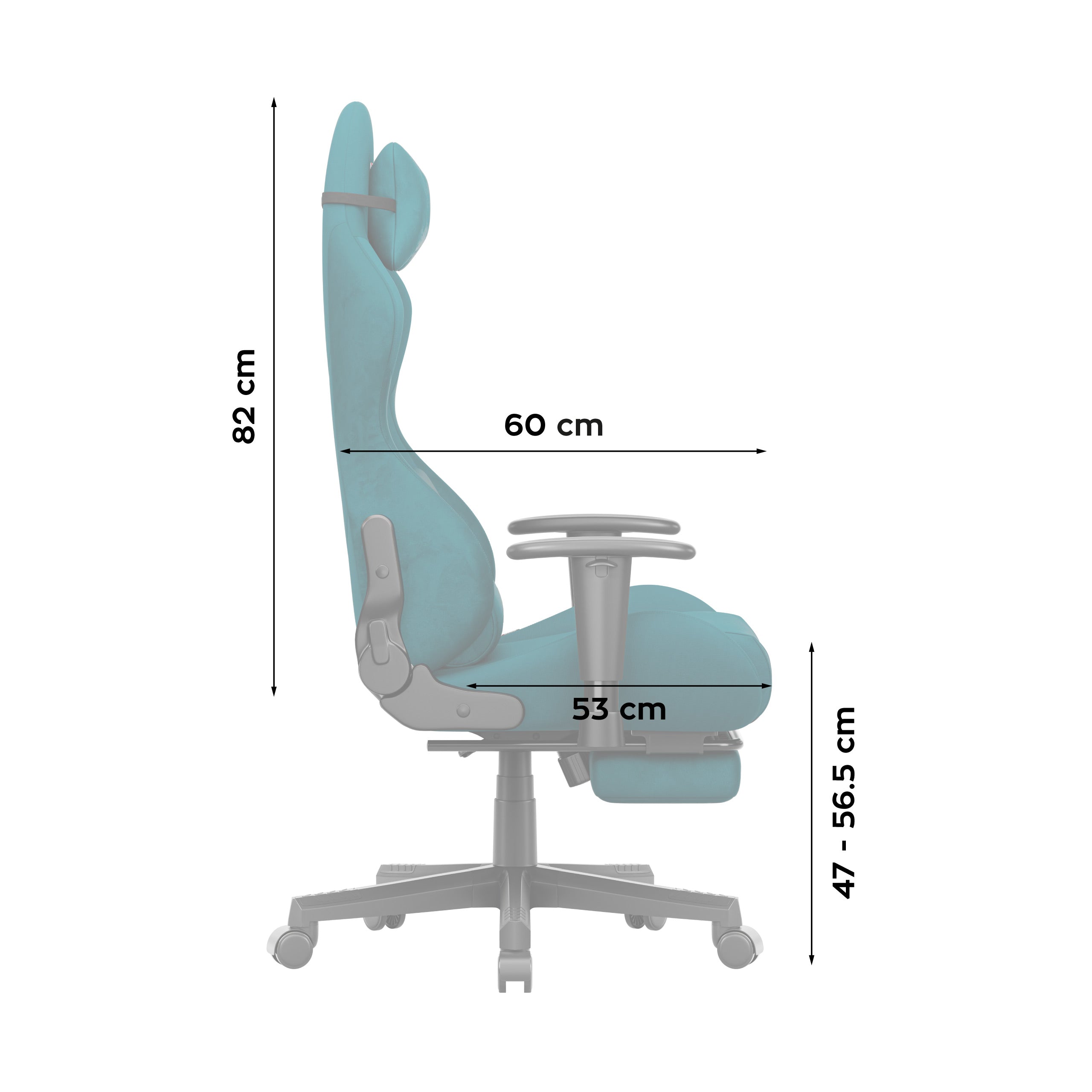 Sillón gaming Huzaro Force 5.7 Teal
