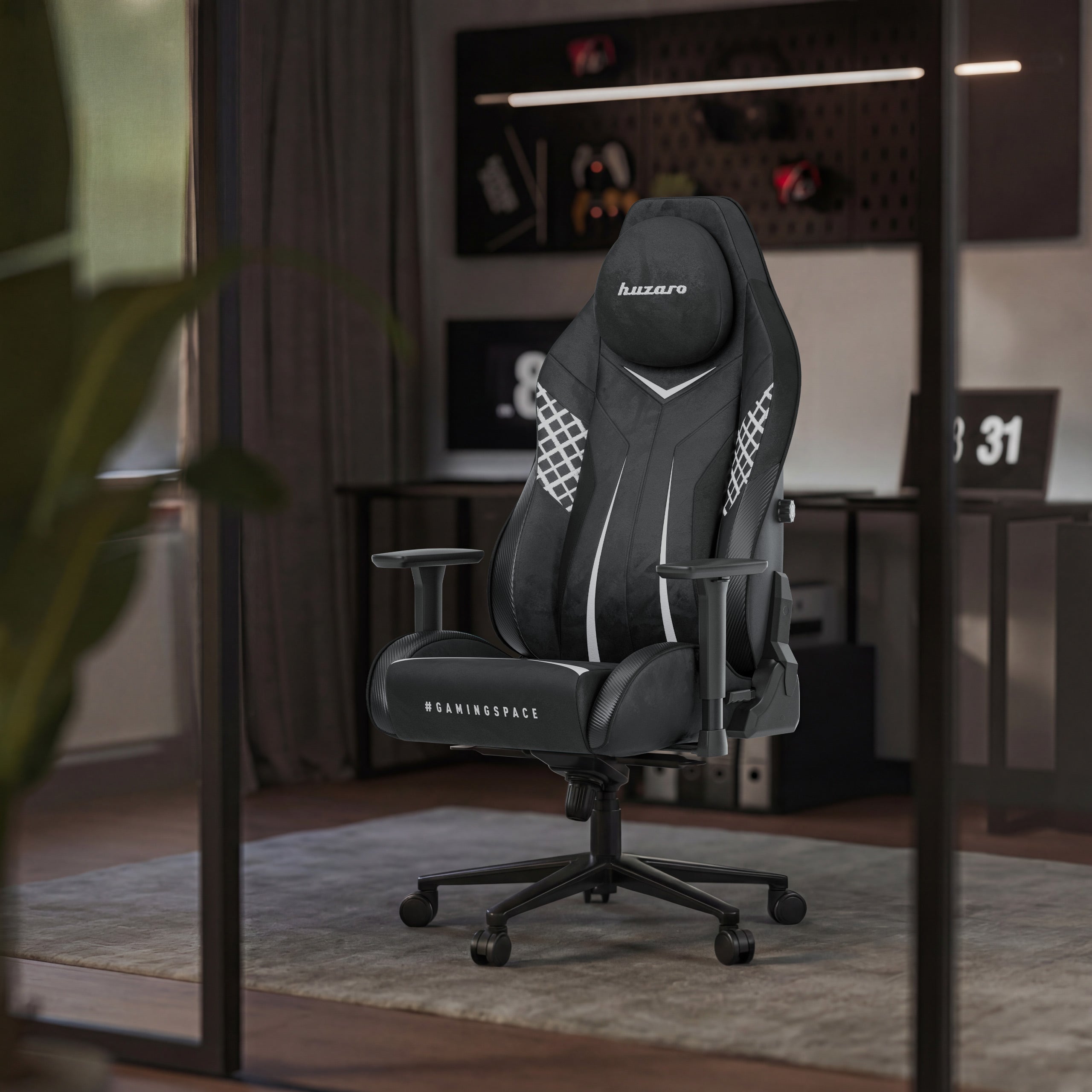 Sillón gaming de ante Huzaro Force 8.3 Carbon Black