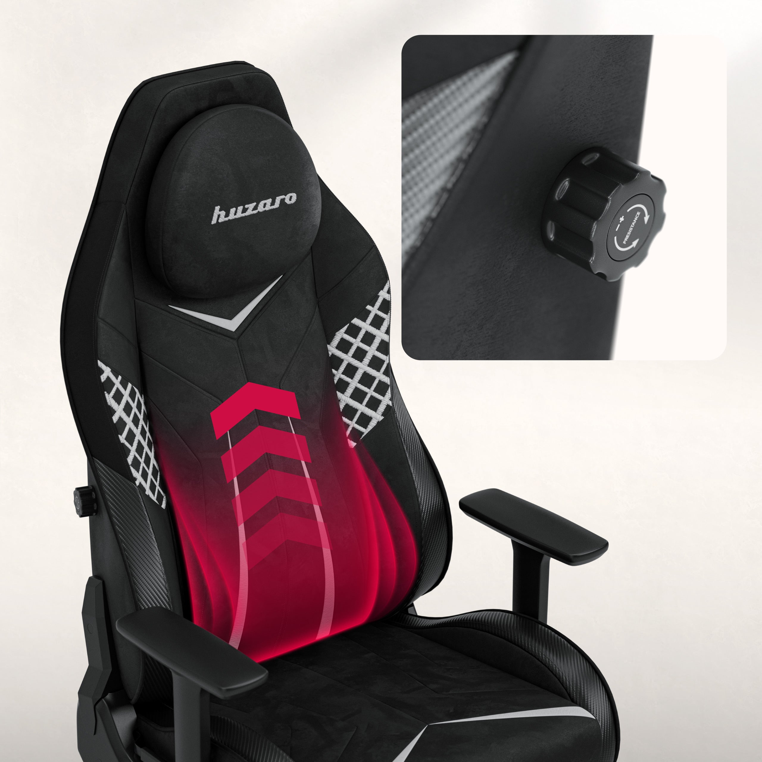 Sillón gaming de ante Huzaro Force 8.3 Carbon Black