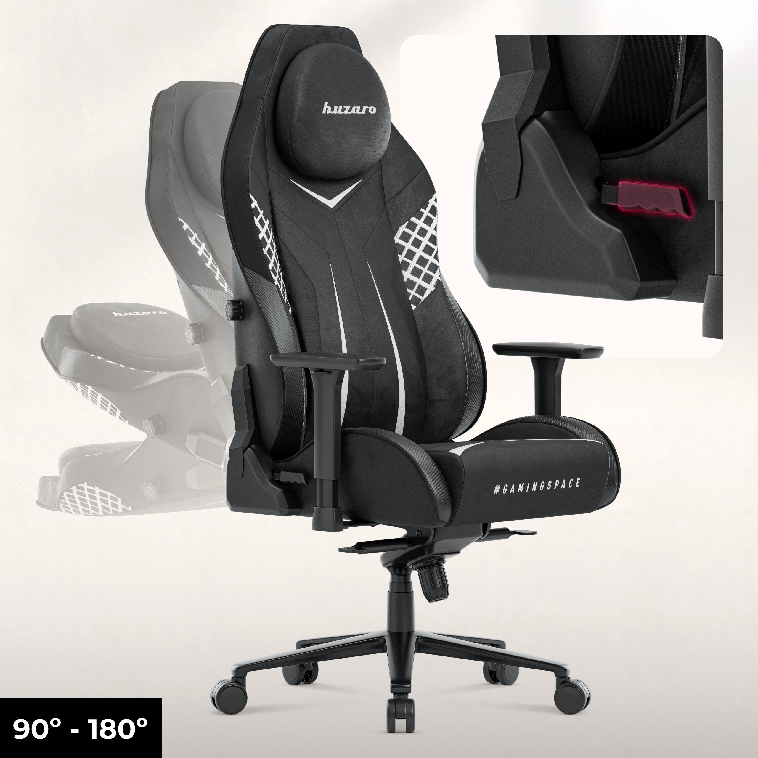 Sillón gaming de ante Huzaro Force 8.3 Carbon Black